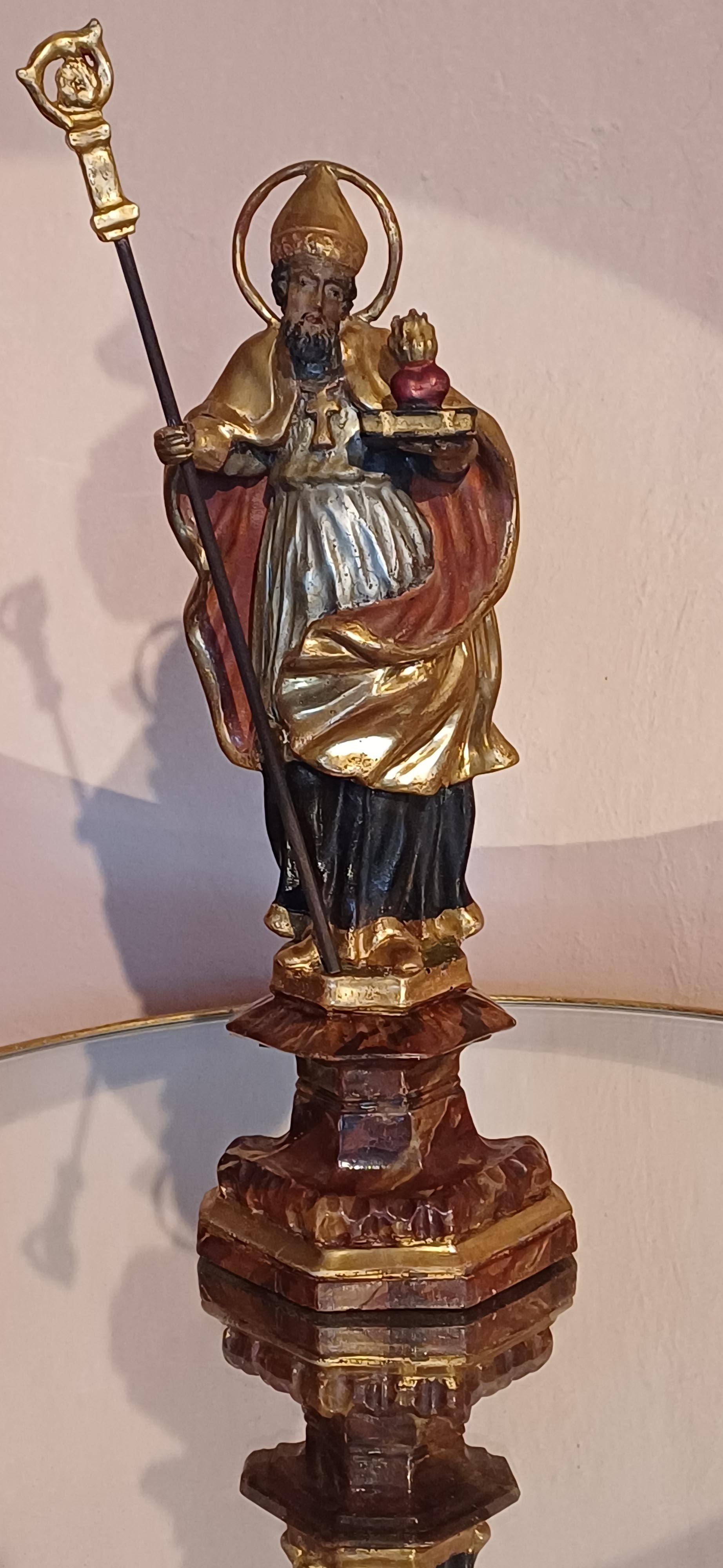 Hl. Augustinus - mit Stab, Herz und Buch (Stift Heiligenkreuz CC BY-NC-SA)