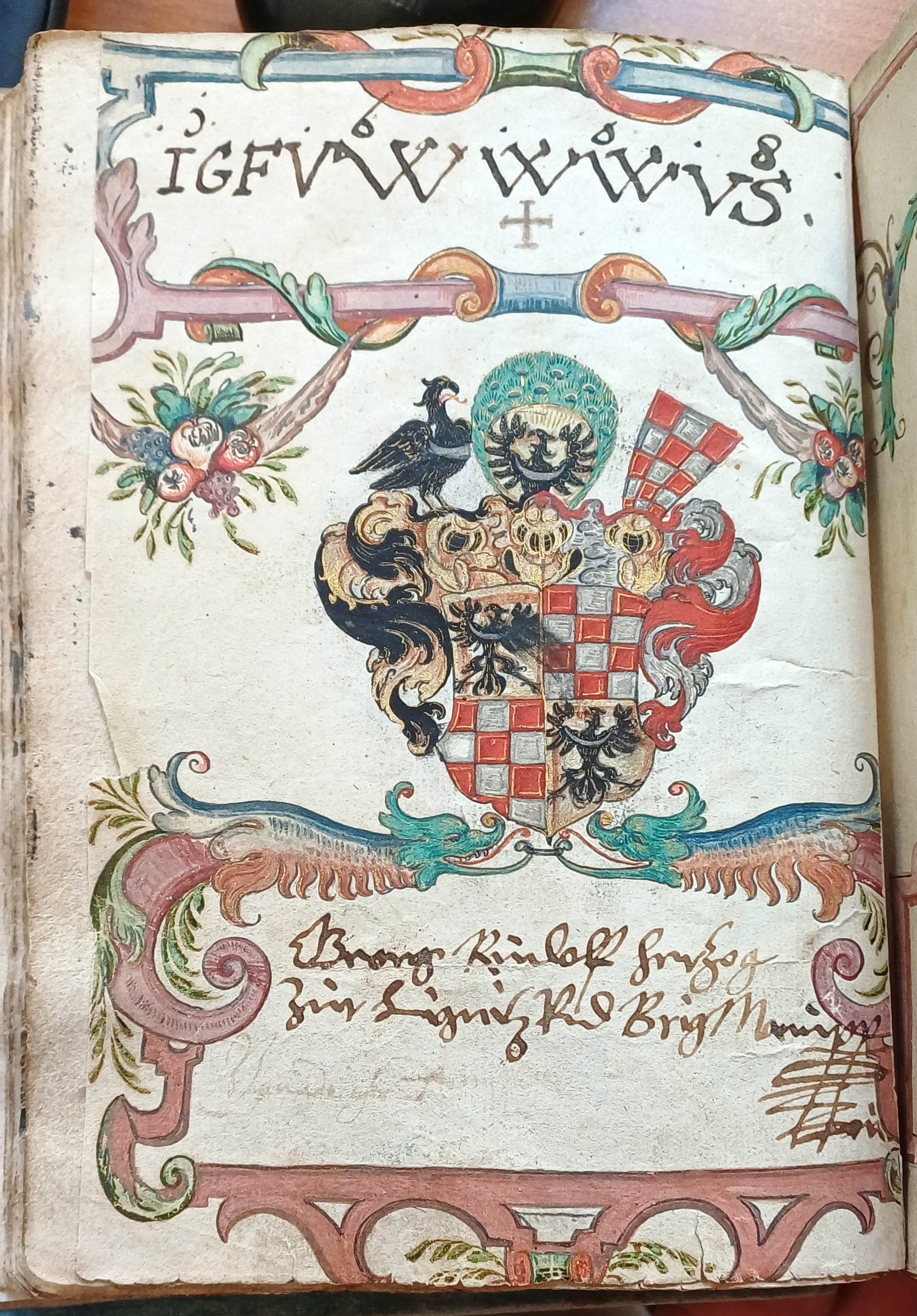 Wappenbuch - Stammbuch (Stift Heiligenkreuz CC BY-NC-SA)