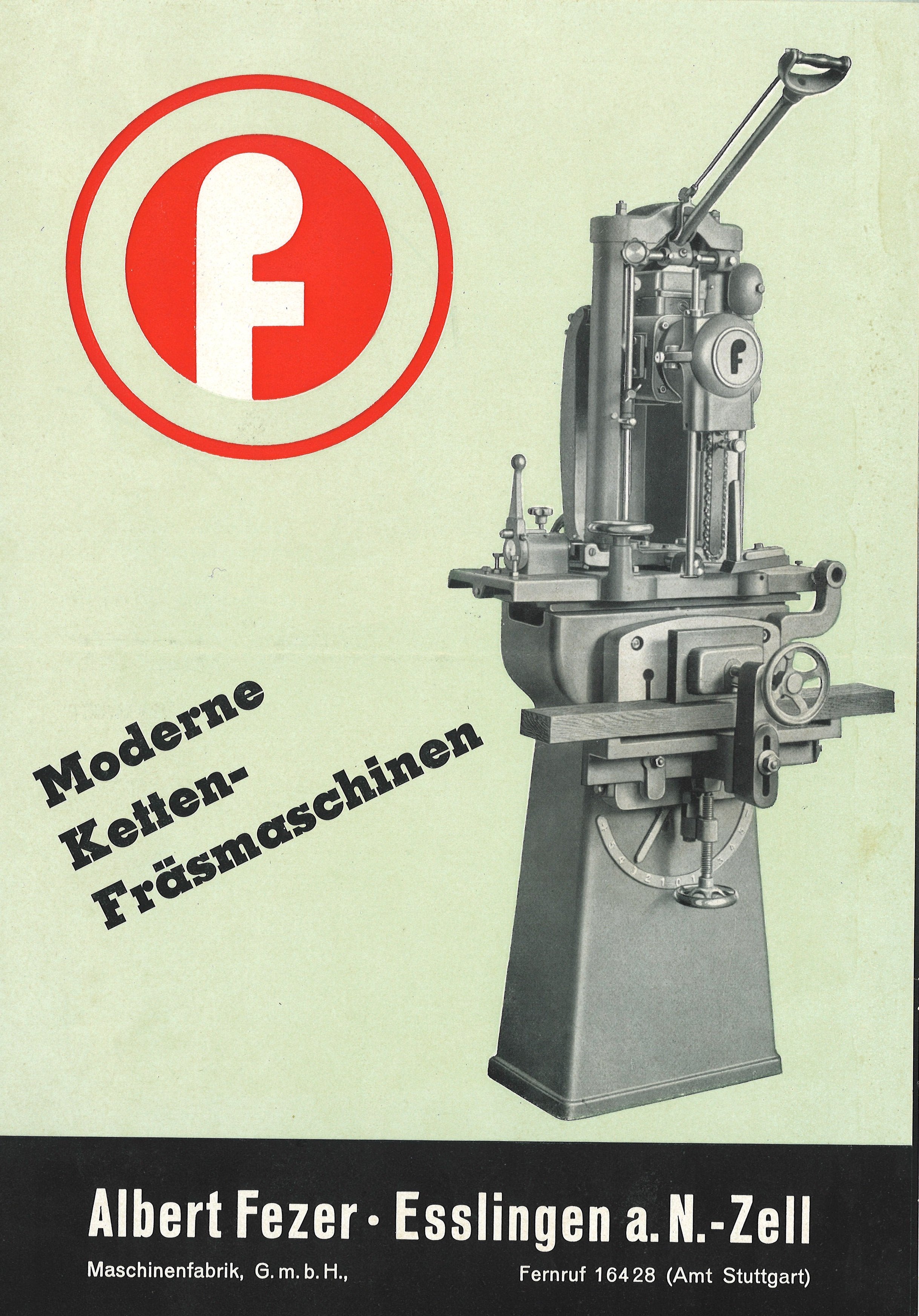 Werbeprospekt der Firma Albert Fezer (Stadtmuseum im Gelben Haus Esslingen CC BY-NC-SA)