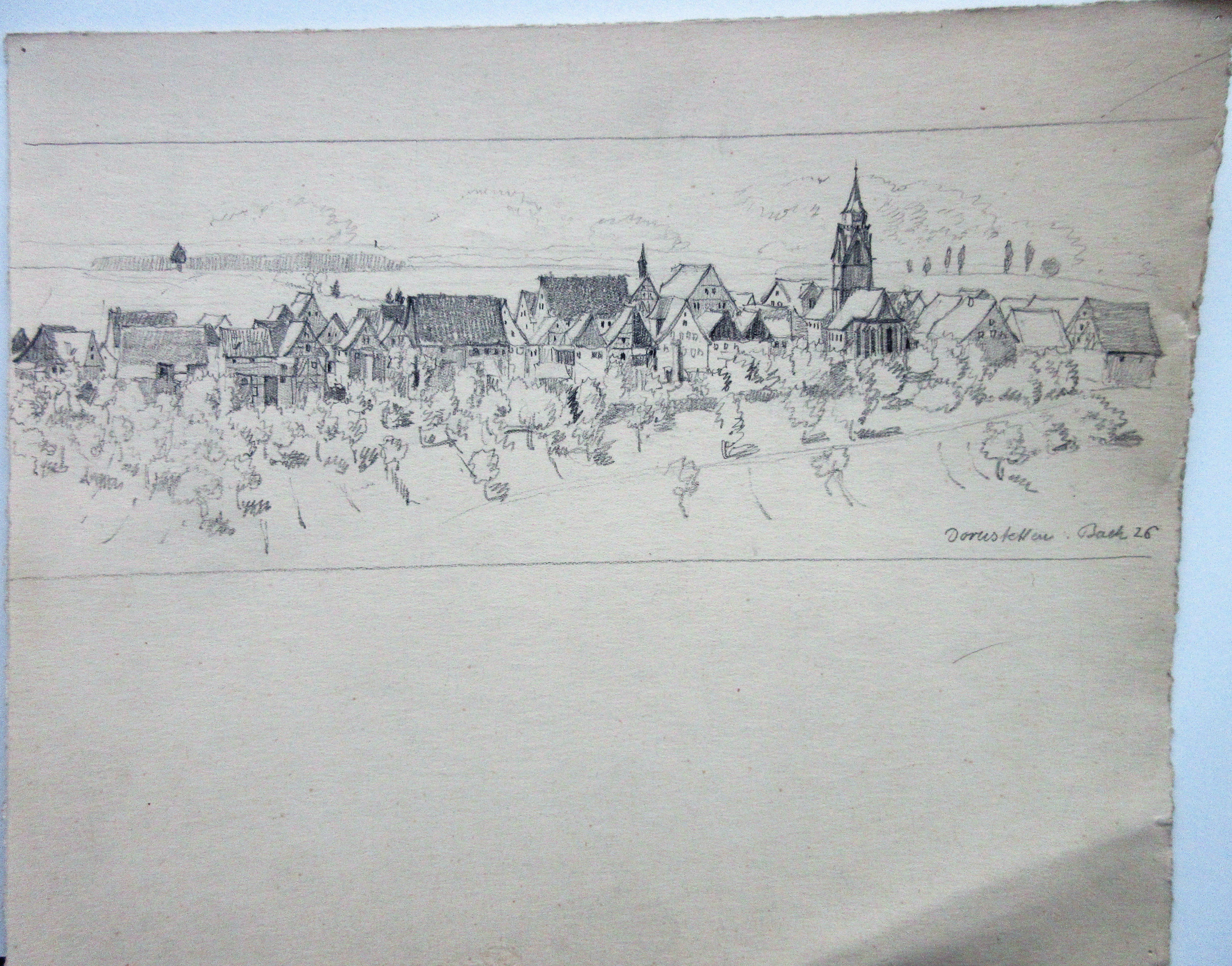 Dornstetten Ansicht 1926 (Museum im Steinhaus Nagold CC BY-NC-SA)