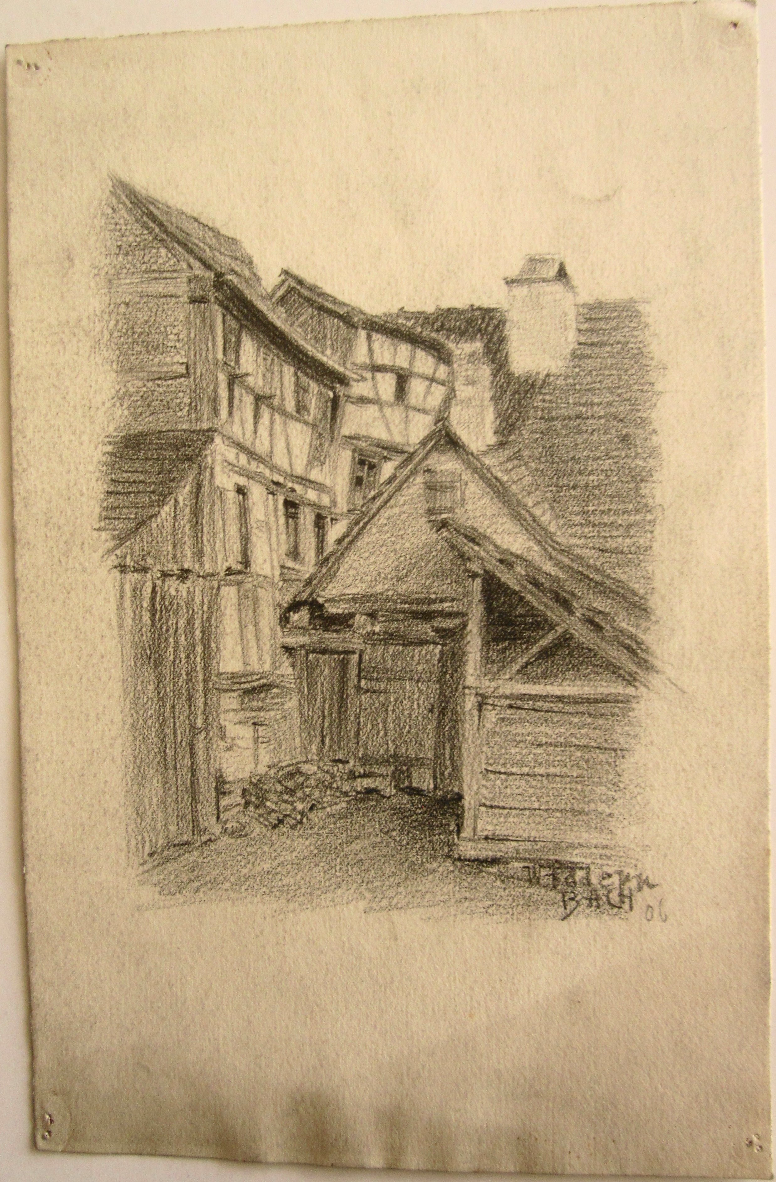Widdern - Häuseransicht (1906) (Museum im Steinhaus Nagold CC BY-NC-SA)