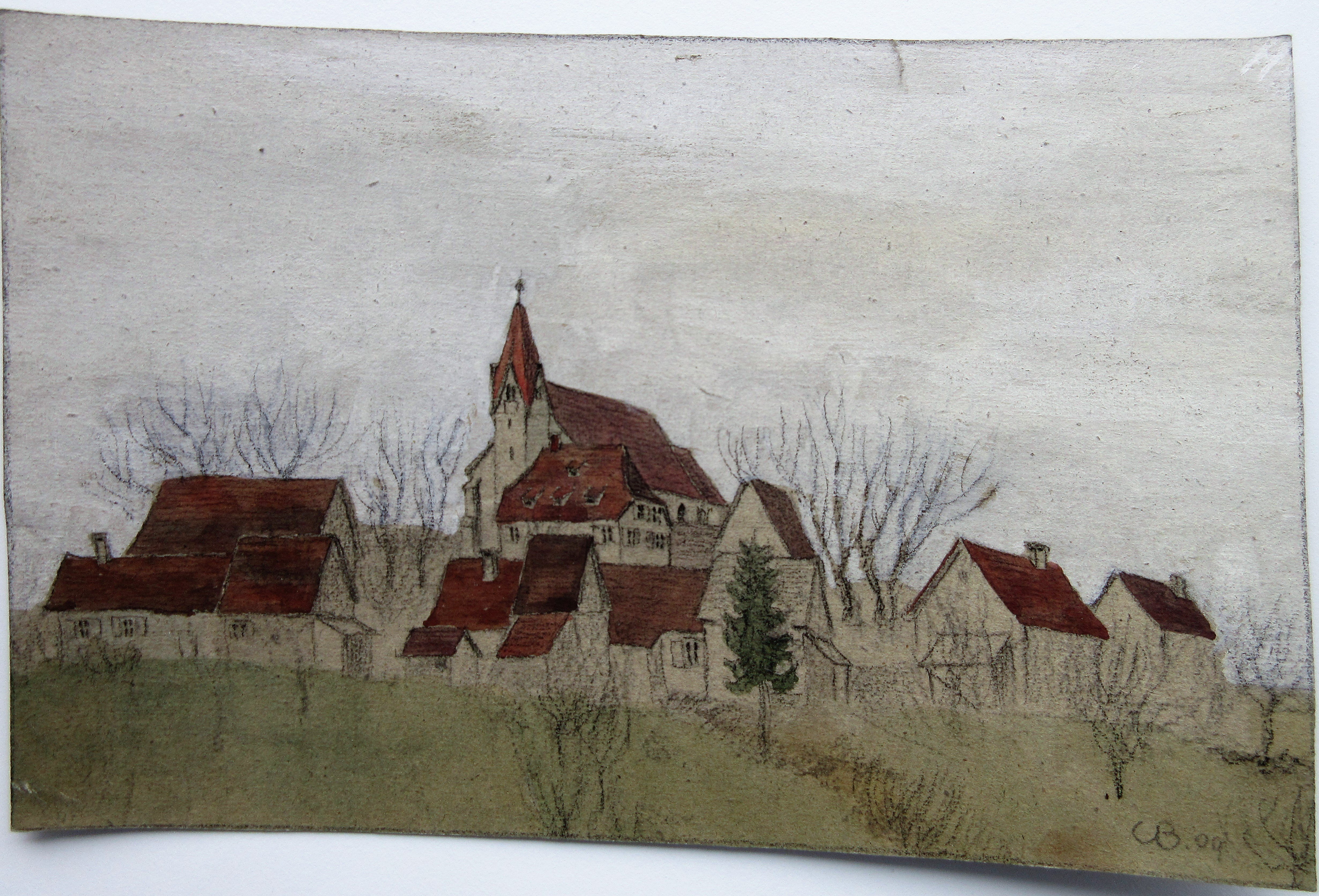 Wehrkirchenanlage (1909) (Museum im Steinhaus Nagold CC BY-NC-SA)