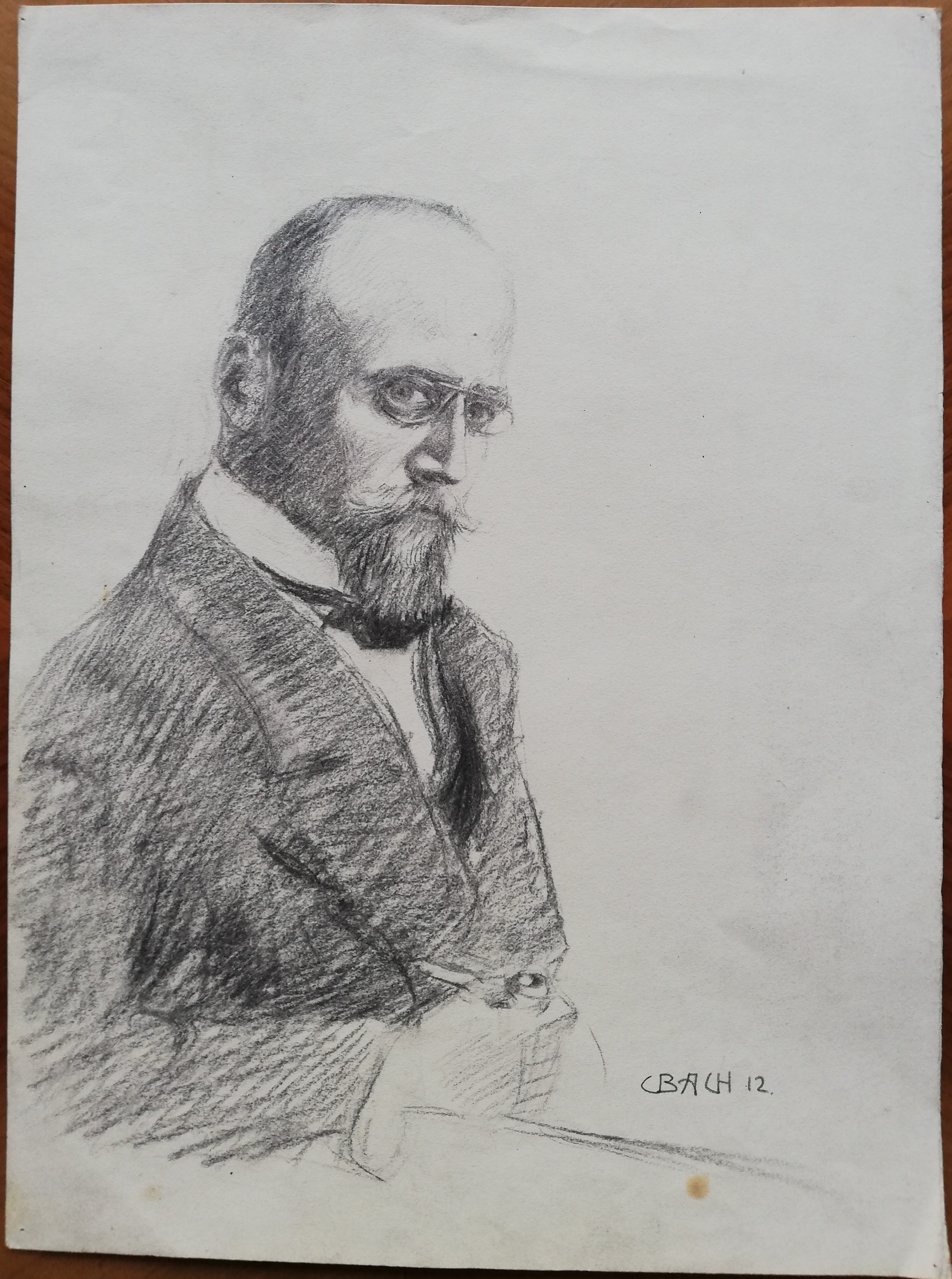 Porträt Carl Heinrich Bach (1912) (Museum im Steinhaus Nagold CC BY-NC-SA)
