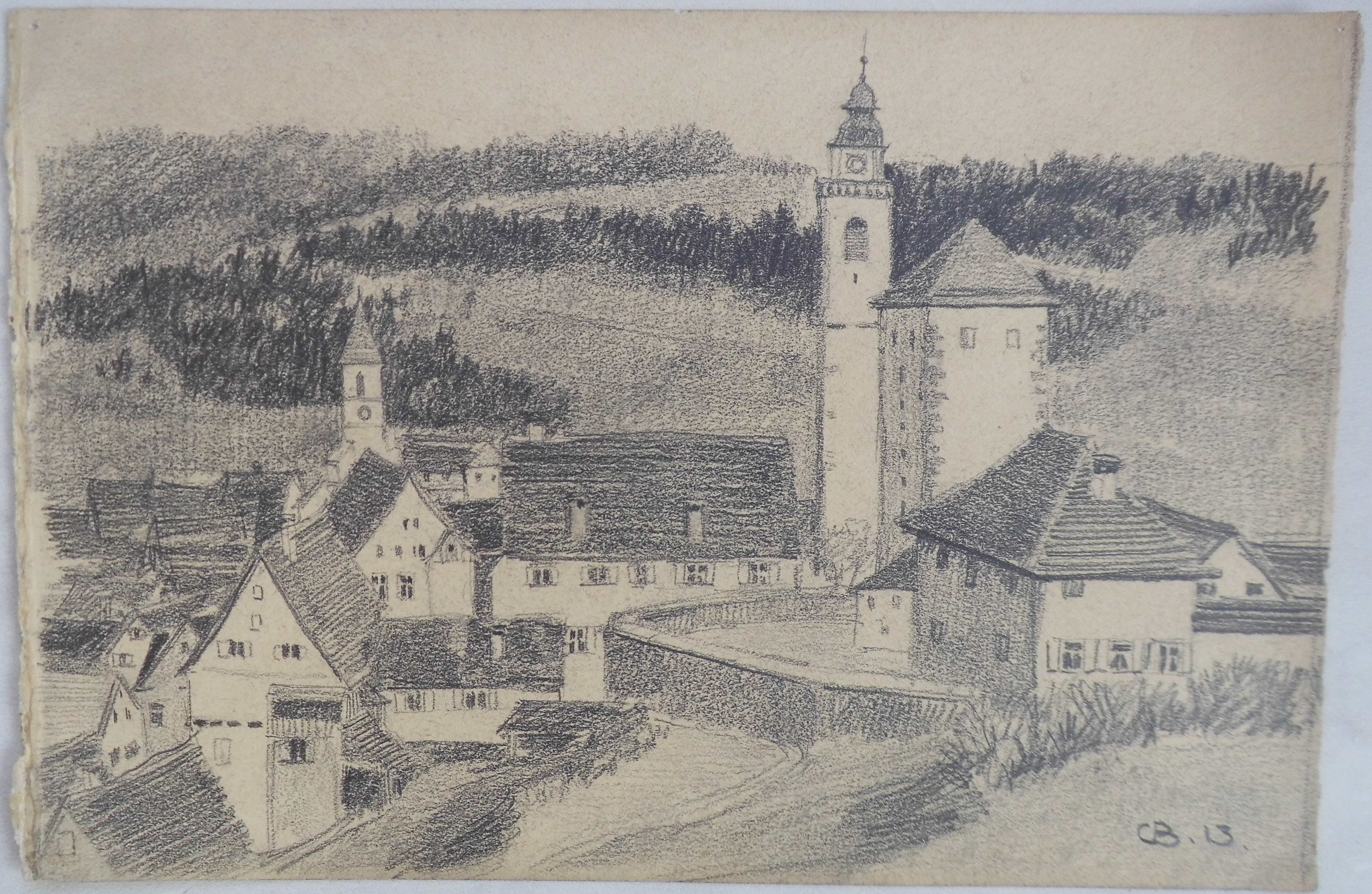 Horb Burg (1913) (Museum im Steinhaus Nagold CC BY-NC-SA)