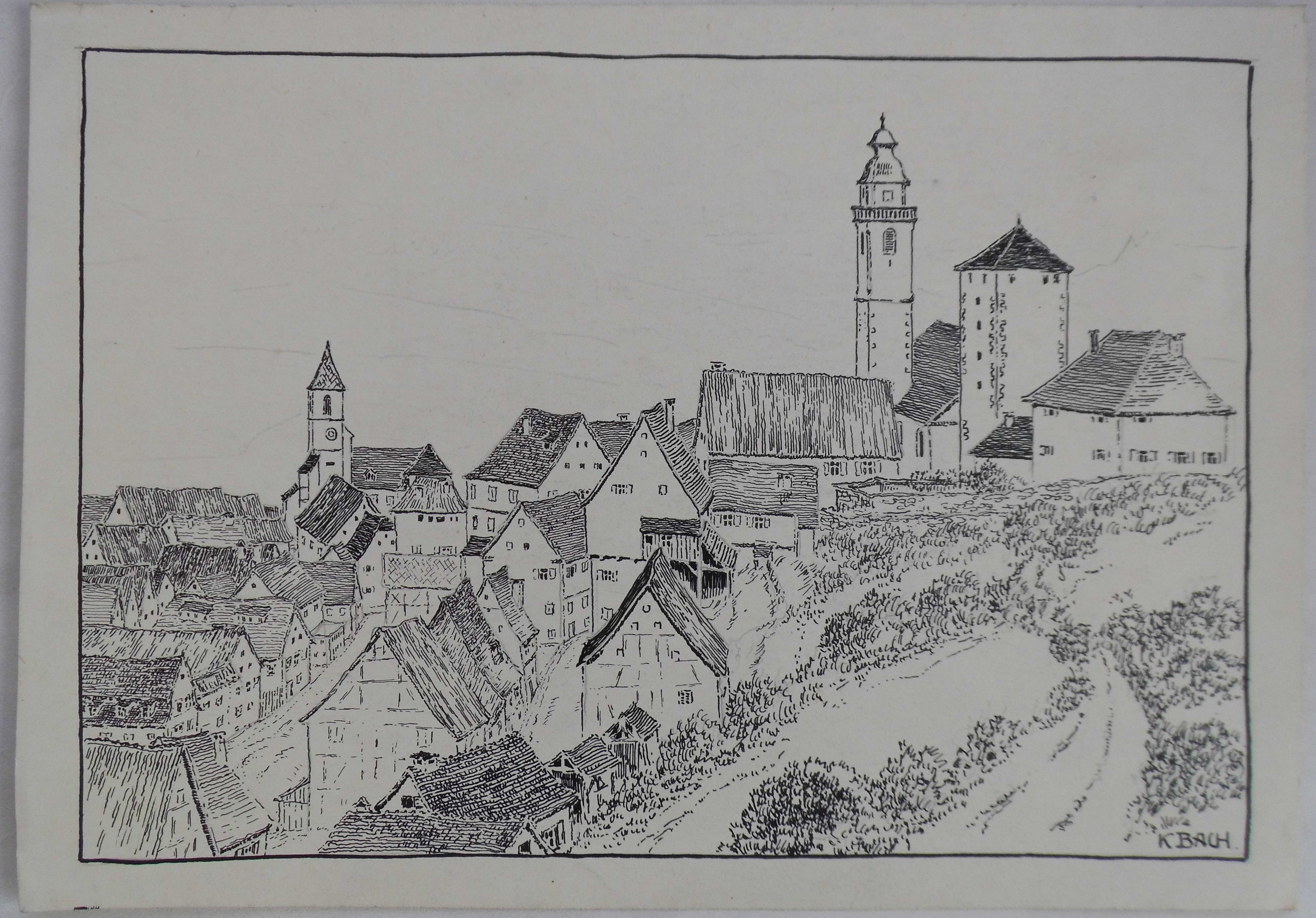 Horb Ansicht (1913) (Museum im Steinhaus Nagold CC BY-NC-SA)