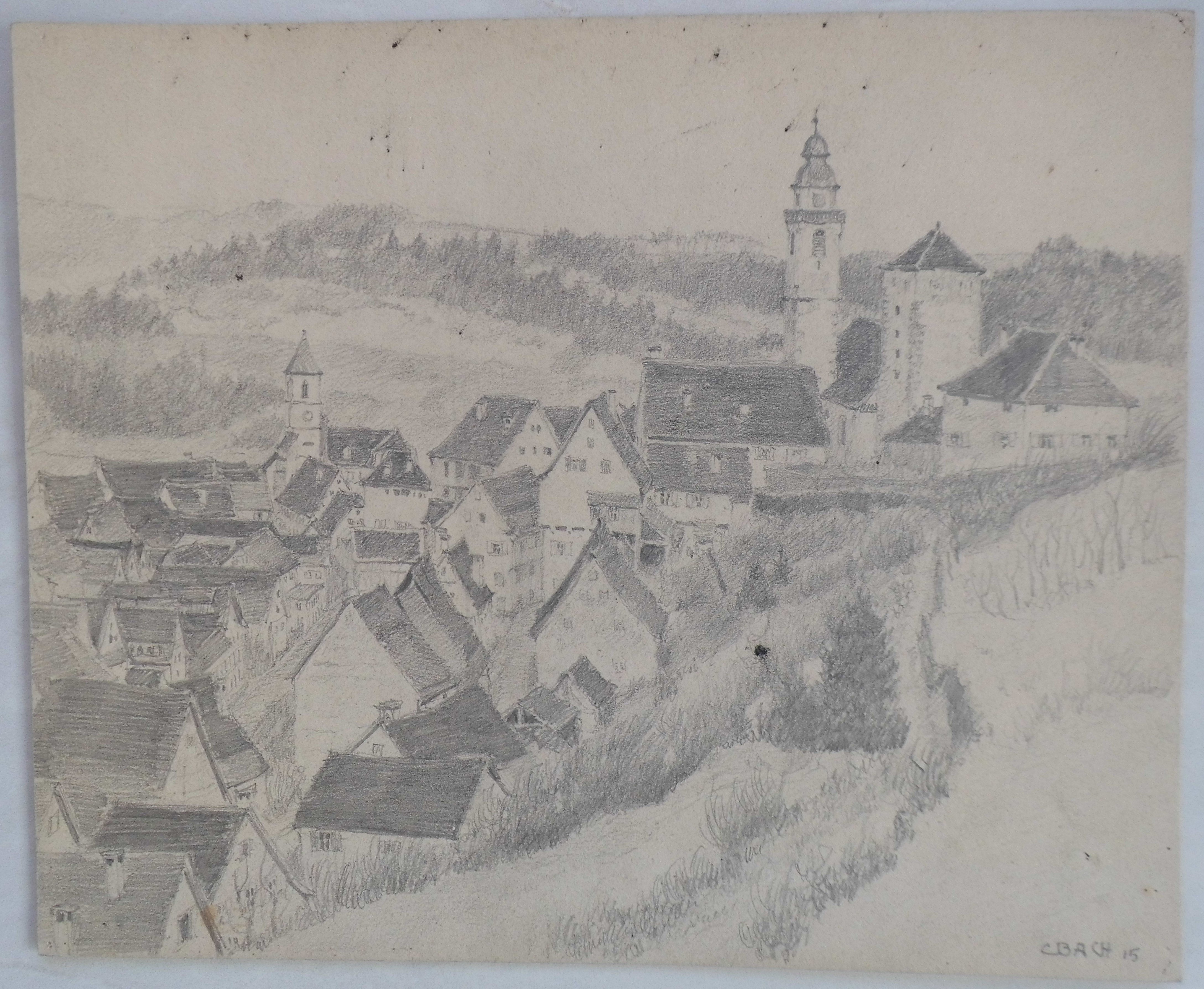 Horb Ansicht 1 (1915) (Museum im Steinhaus Nagold CC BY-NC-SA)