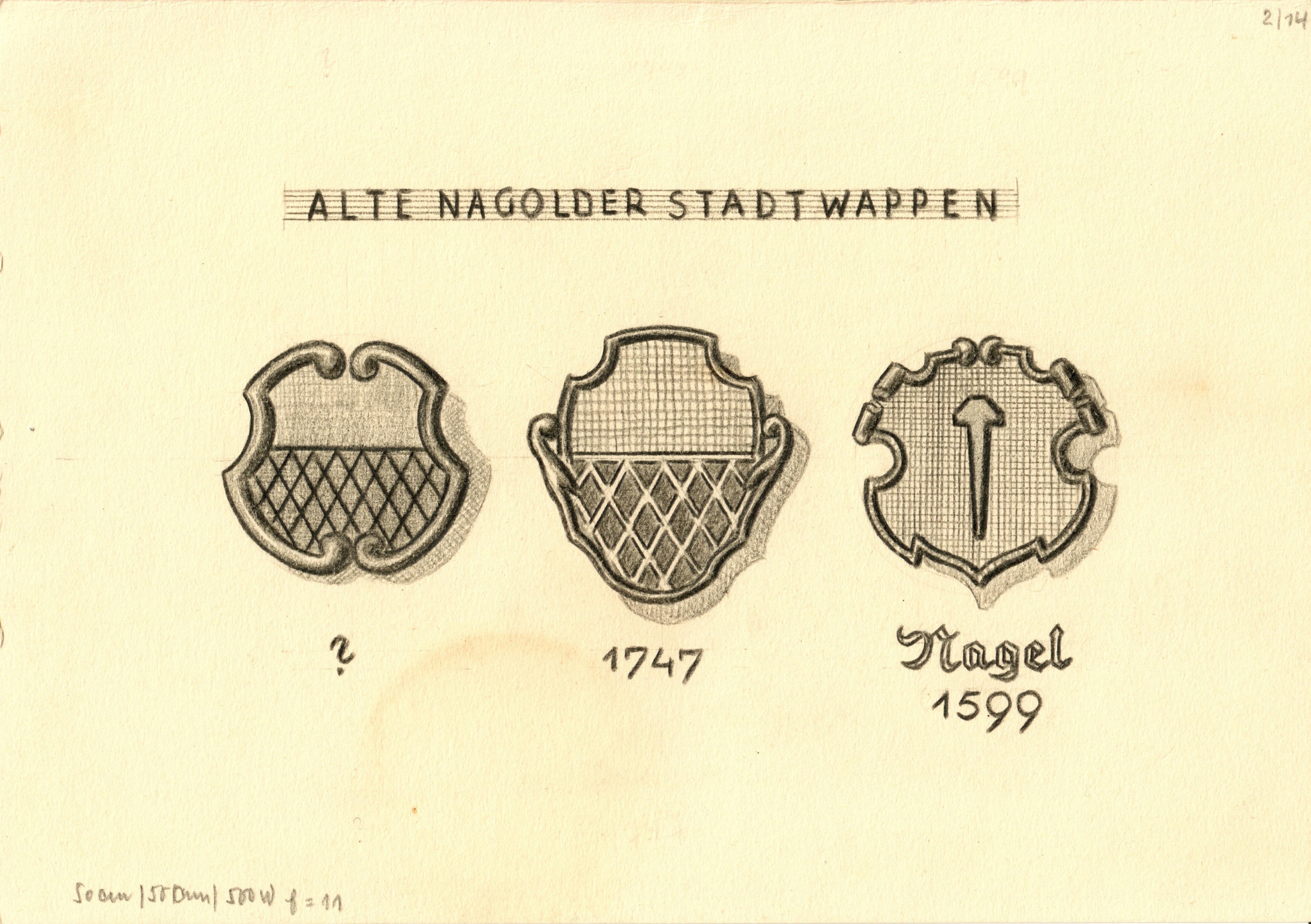 Alte Nagolder Stadtwappen (Museum im Steinhaus Nagold CC BY-NC-SA)