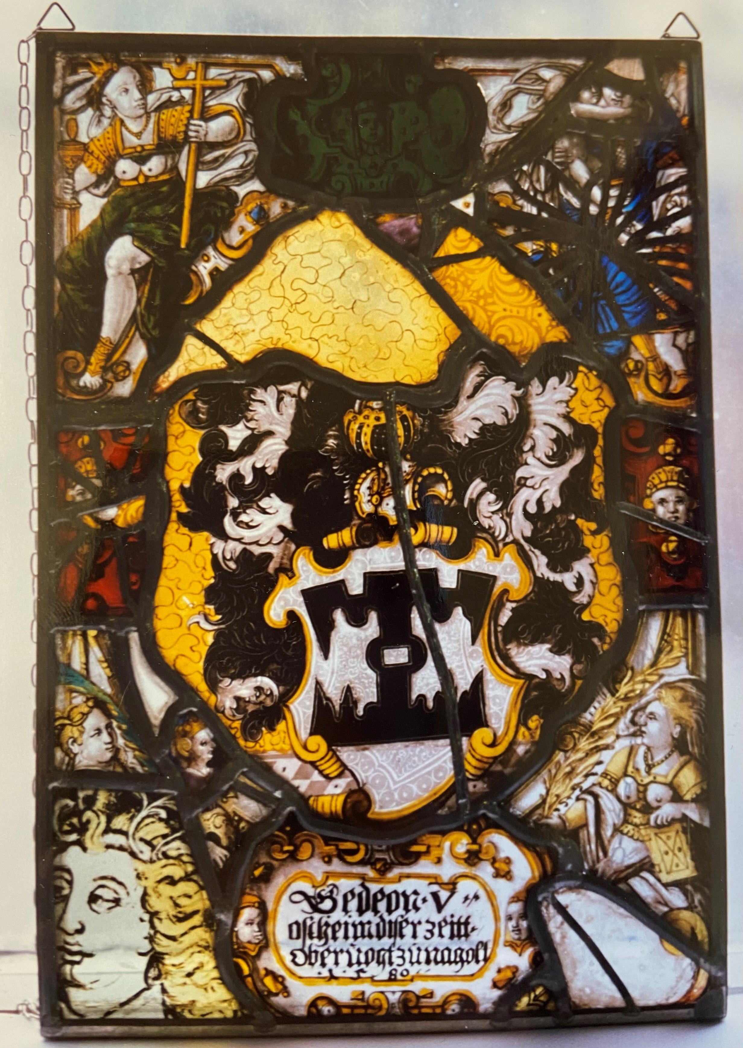 Wappenscheibe des Gideon von Ostheim (Museum im Steinhaus Nagold CC BY-NC-SA)