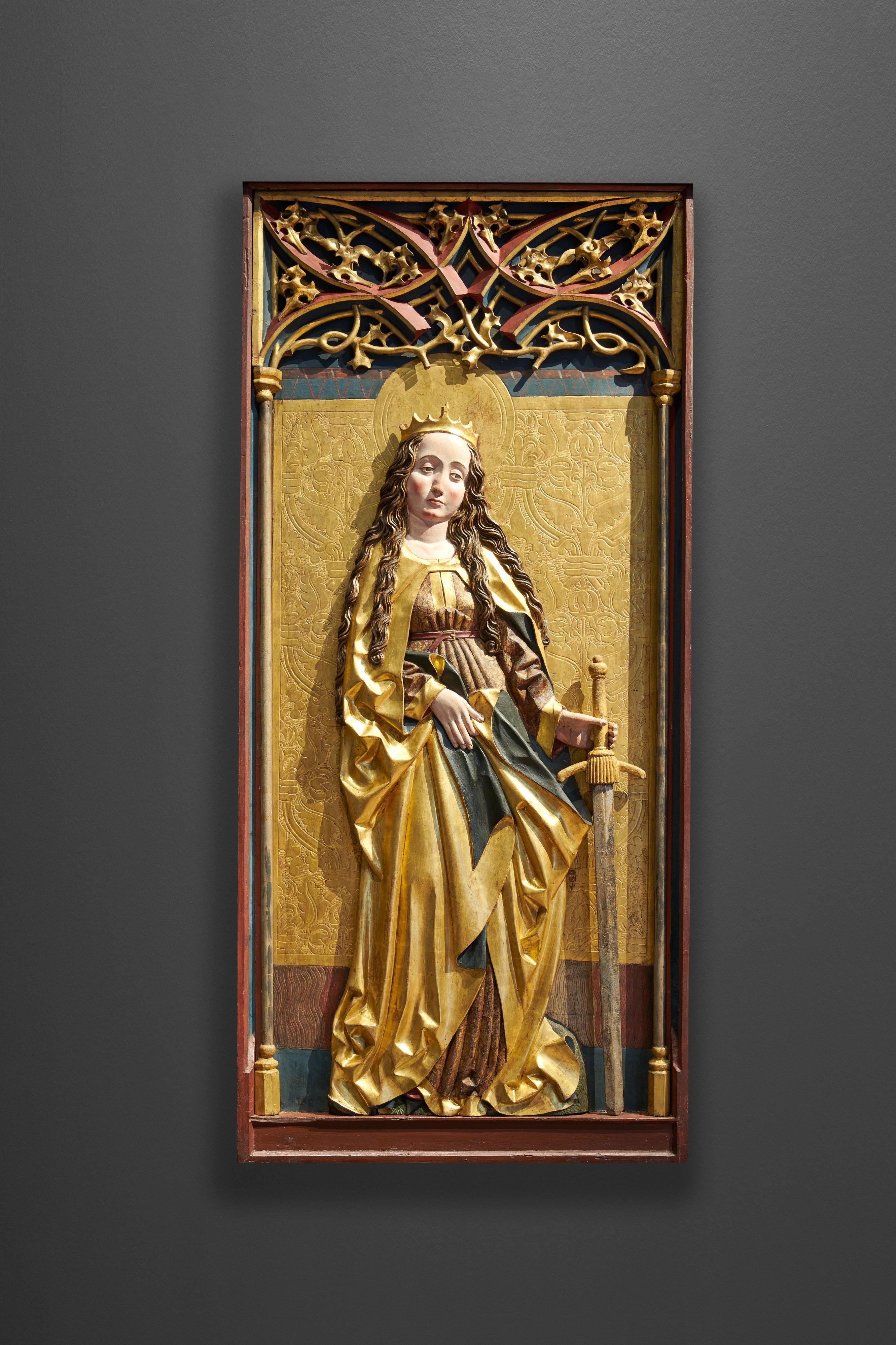 Altarflügel mit Hl. Katharina (Dominikanermuseum Rottweil CC BY-NC-SA)