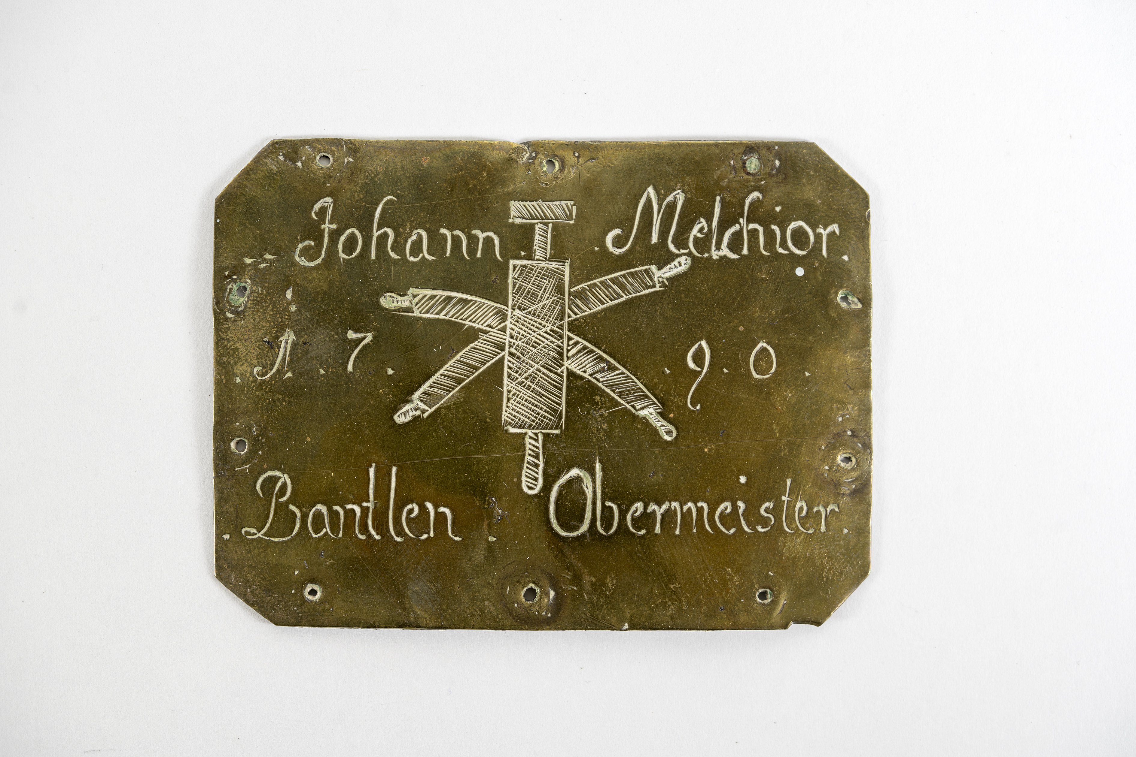 Kirchenstuhlschild für Johann Melchior Bantlen (Städtisches Museum im Kornhaus Kirchheim unter Teck CC BY-NC-SA)