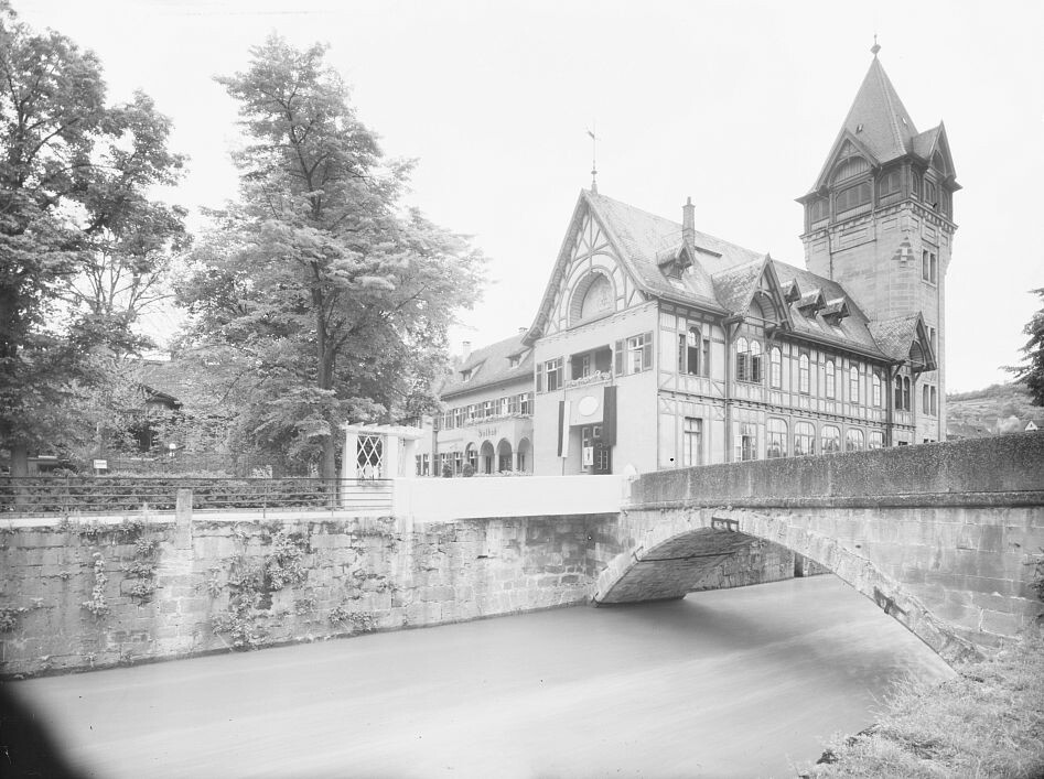 Schwäbisch Hall - Solbad (Haus der Geschichte Baden-Württemberg / Sammlung Gebrüder Metz CC BY-NC-SA)