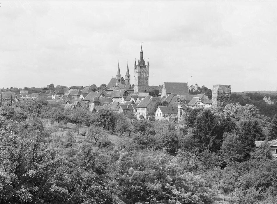 Bad Wimpfen - Panorama (Haus der Geschichte Baden-Württemberg / Sammlung Gebrüder Metz CC BY-NC-SA)