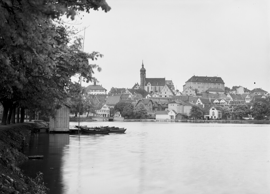 Böblingen - Teilansicht mit Oberer See (Haus der Geschichte Baden-Württemberg / Sammlung Gebrüder Metz CC BY-NC-SA)