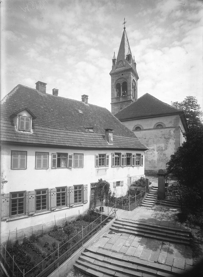 Bempflingen - Evangelische Kirche (Haus der Geschichte Baden-Württemberg / Sammlung Gebrüder Metz CC BY-NC-SA)