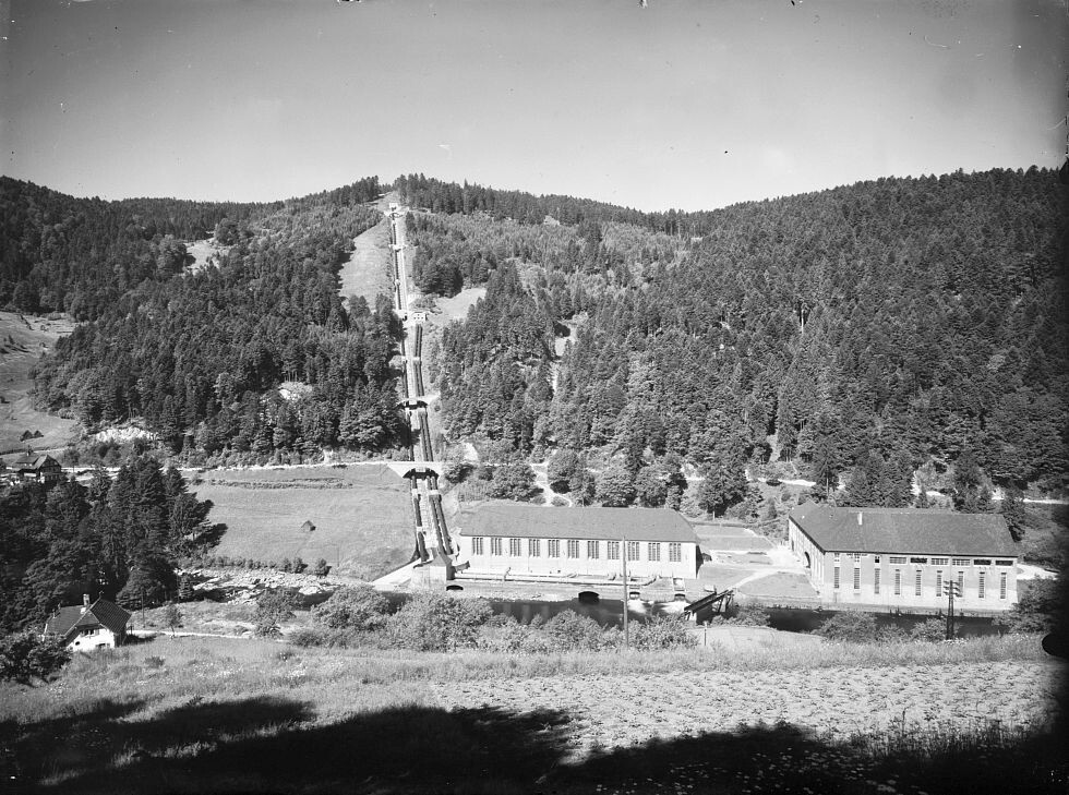 Forbach - Rudolf-Fettweis-Wasserkraftwerk (Haus der Geschichte Baden-Württemberg / Sammlung Gebrüder Metz CC BY-NC-SA)
