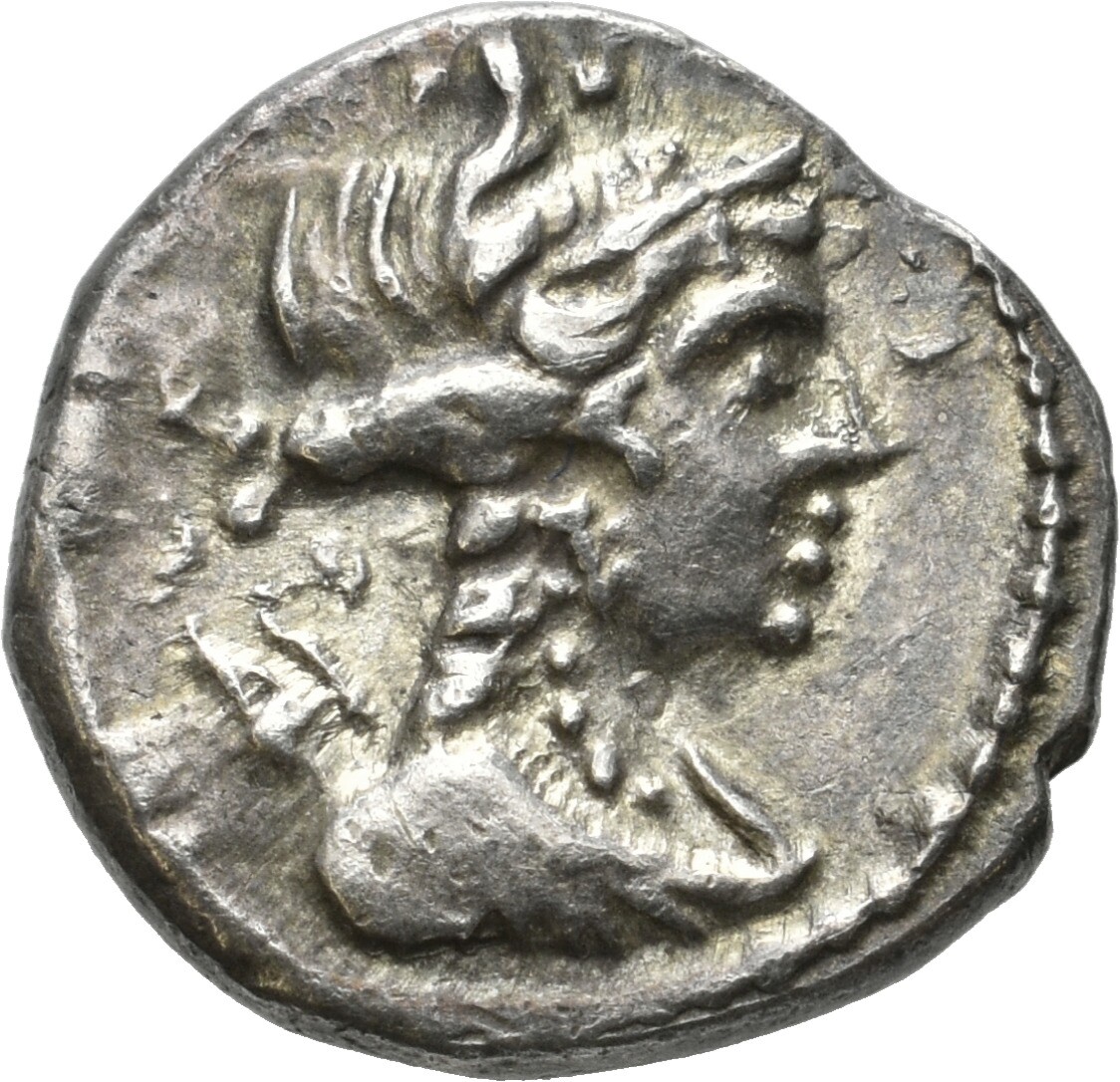 Keltische Silberdrachme aus der römischen Provinz Gallia Cisalpina (Sparkassenverband Baden-Württemberg CC BY-NC-SA)
