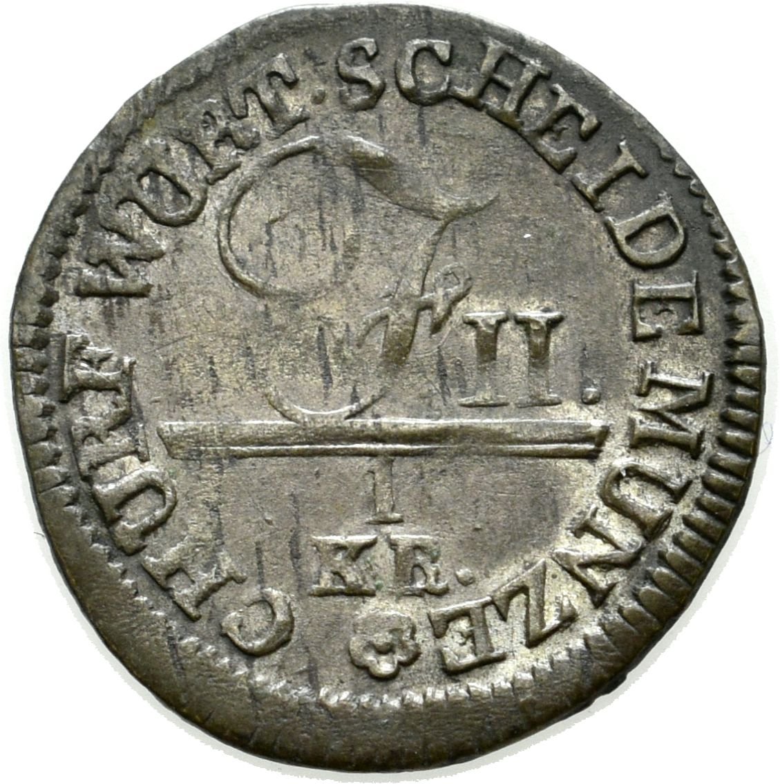 1 Kreuzer Scheidemünze aus dem Kurfürstentum Württemberg (Sparkassenverband Baden-Württemberg CC BY-NC-SA)
