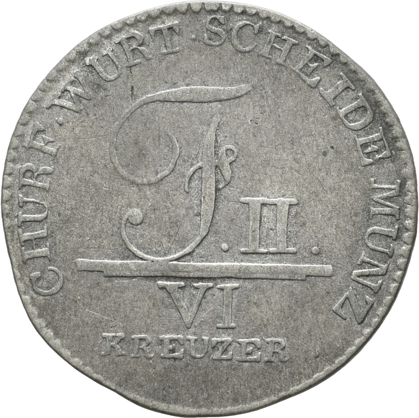 6 Kreuzer Scheidemünze mit Prägefehler (Sparkassenverband Baden-Württemberg CC BY-NC-SA)