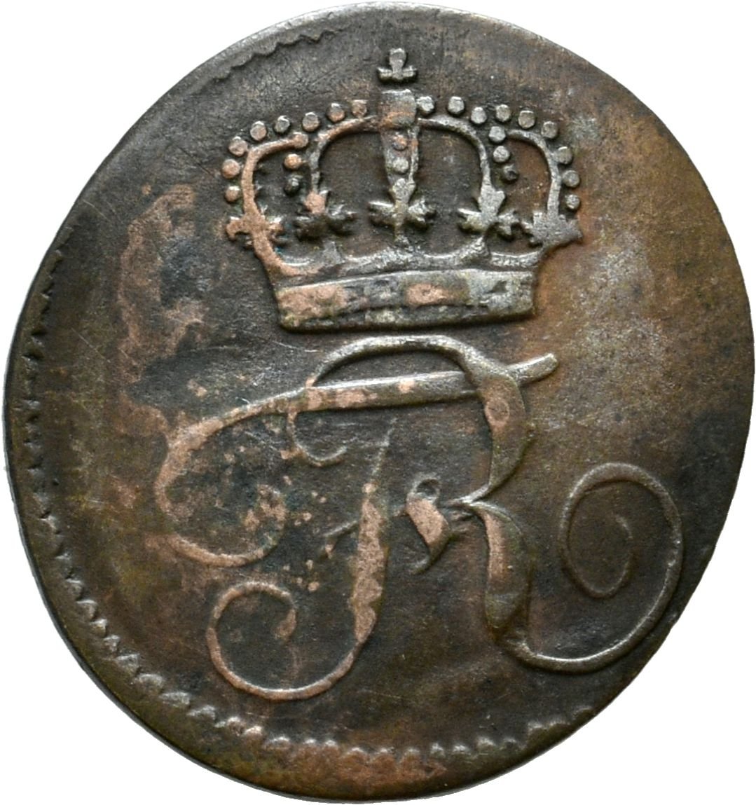 1 Kreuzer unter König Friedrich I. von Württemberg von 1812 (Sparkassenverband Baden-Württemberg CC BY-NC-SA)
