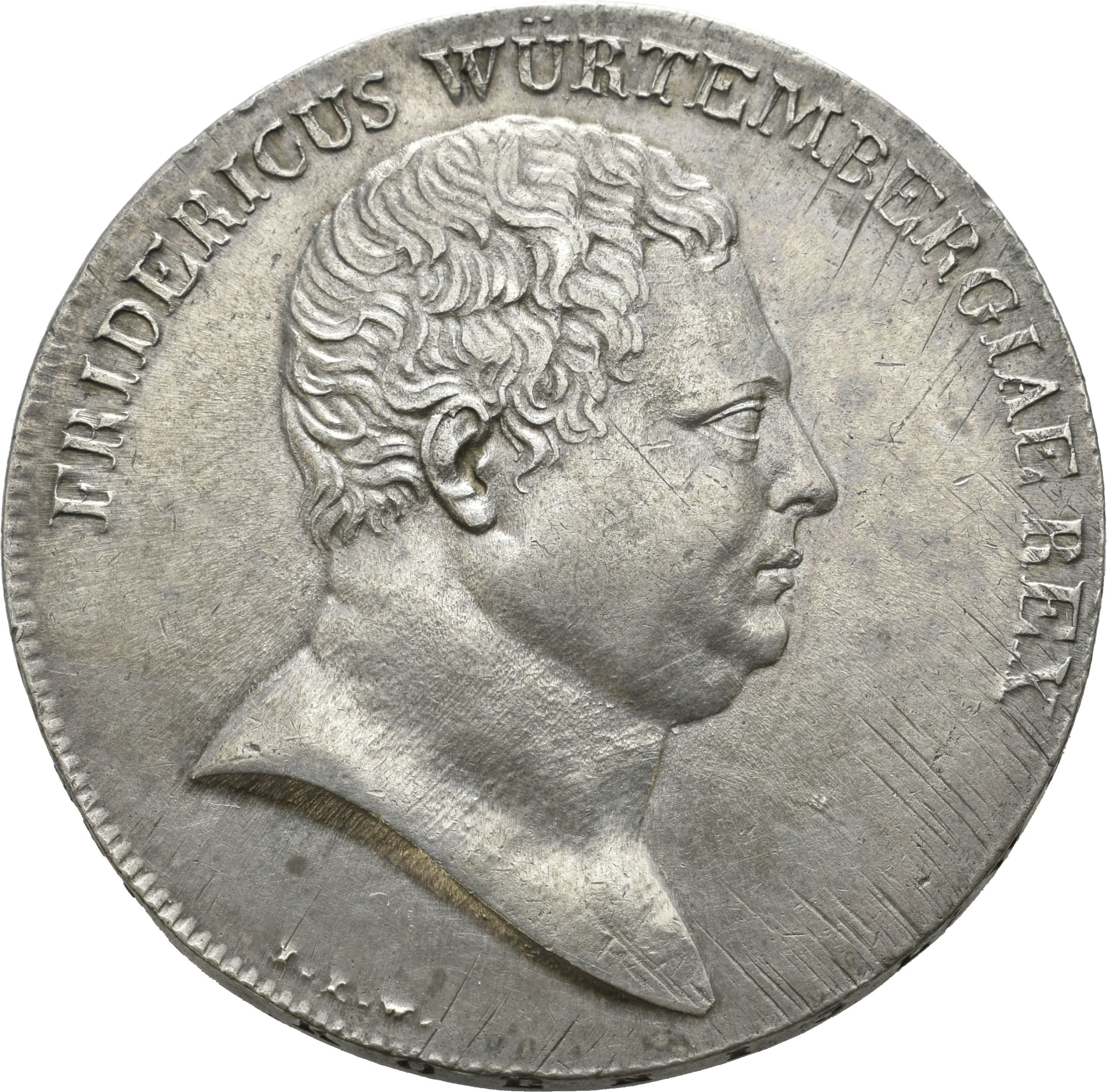 Württembergischer Kronentaler unter König Friedrich I. von Württemberg (Sparkassenverband Baden-Württemberg CC BY-NC-SA)