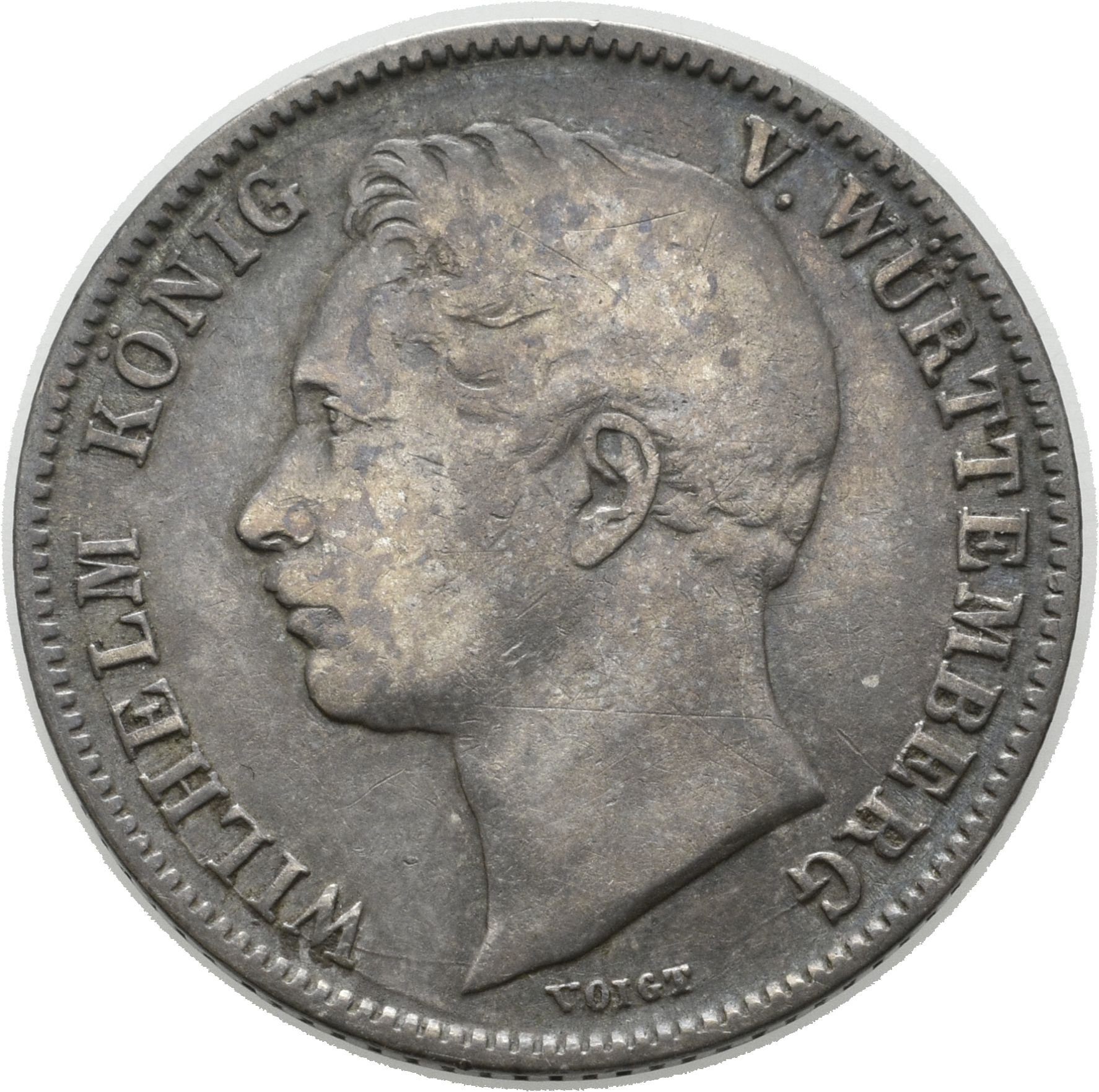 ½ Gulden von König Wilhelm I. von Württemberg (Sparkassenverband Baden-Württemberg CC BY-NC-SA)