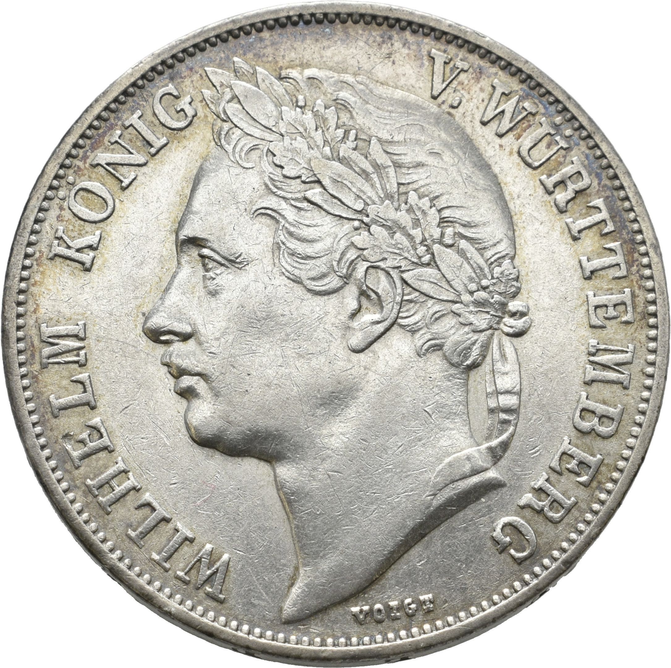 Gulden zum Regierungsjubiläum von König Wilhelm I. von Württemberg (Sparkassenverband Baden-Württemberg CC BY-NC-SA)