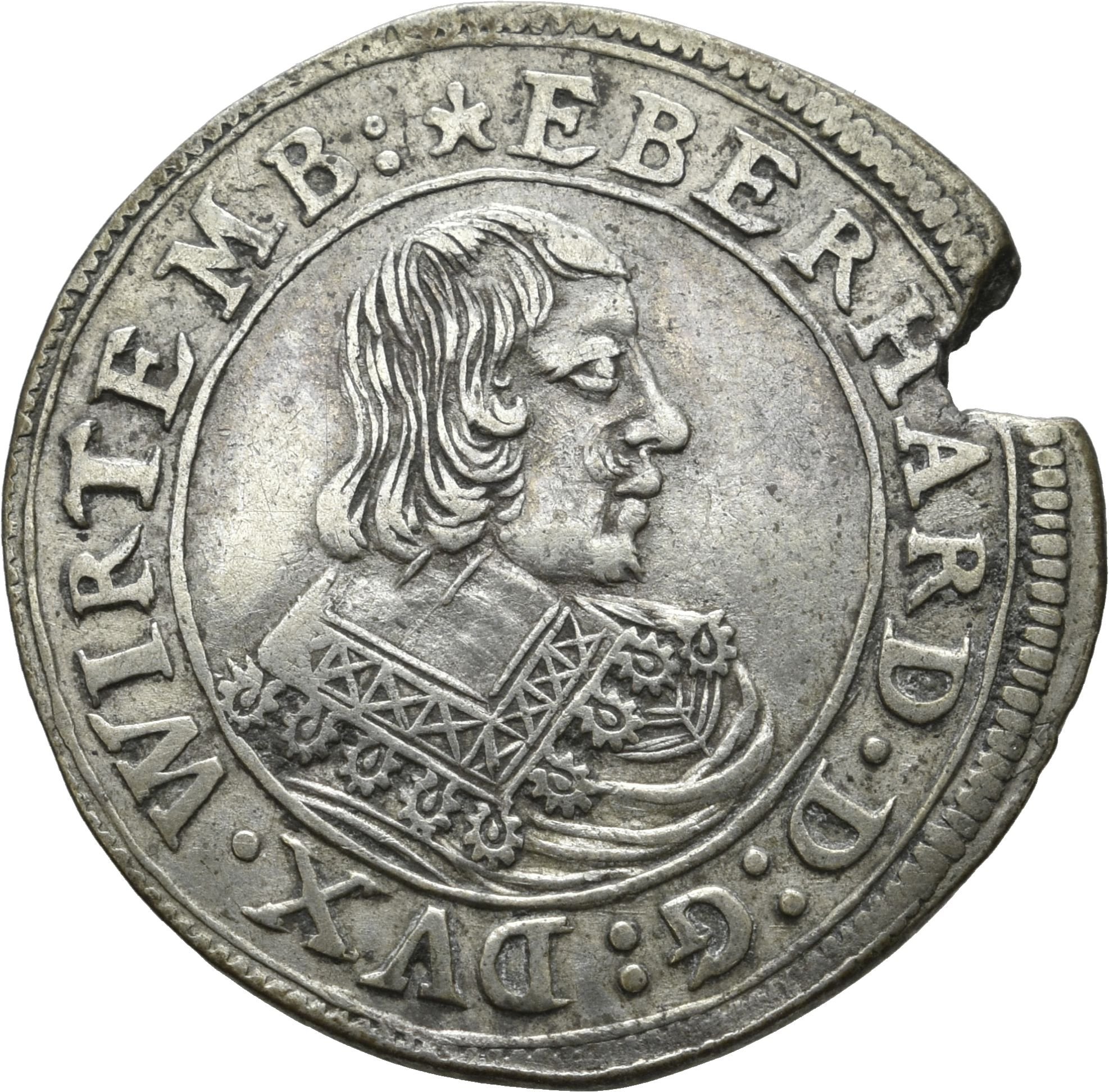 15 Kreuzer unter Herzog Eberhard III. von Württemberg (Münzsammlung des Sparkassenverbands Baden-Württemberg CC BY-NC-SA)