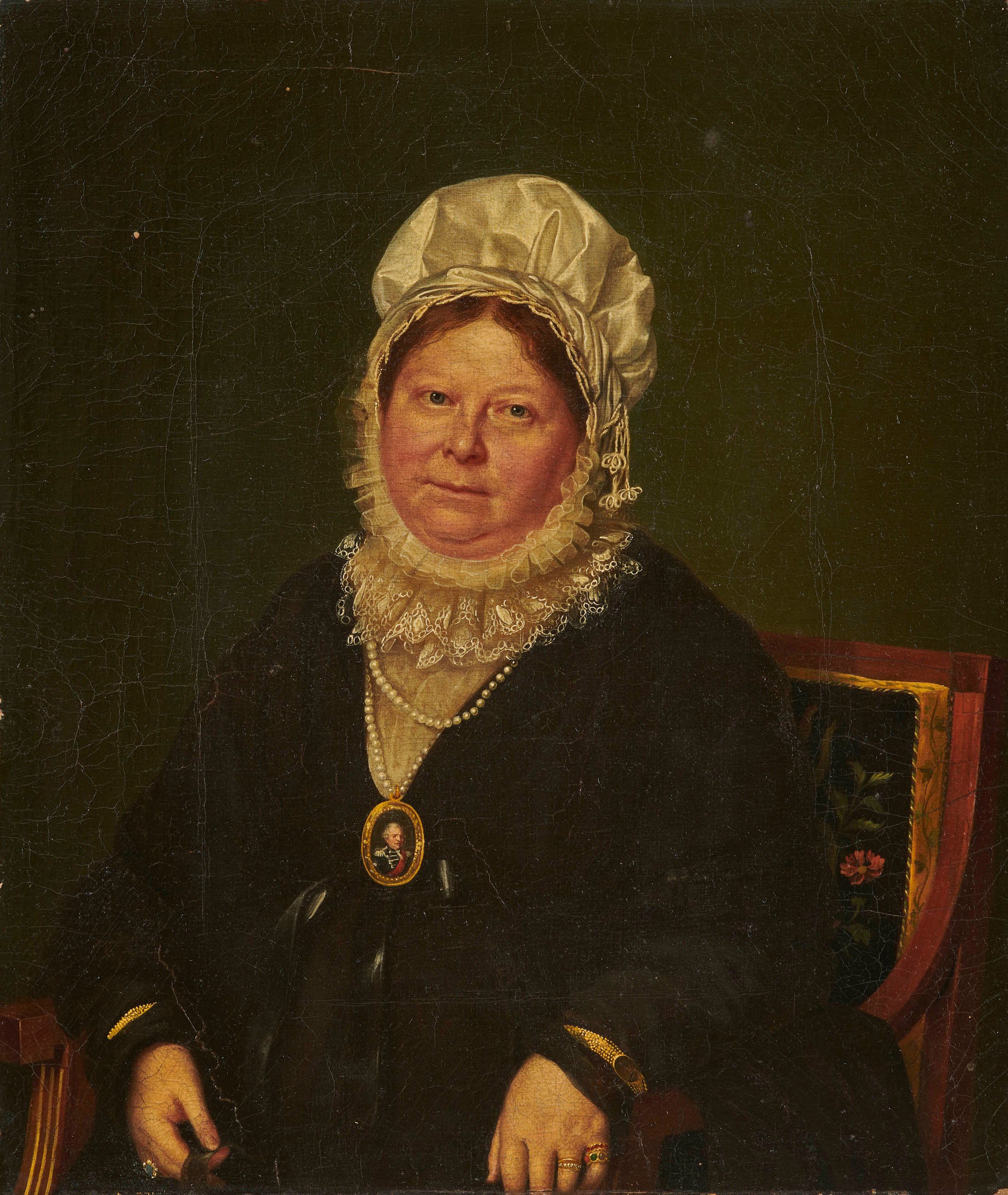 Porträt Königin Charlotte Mathilde von Württemberg als Wittwe (Stadtarchiv Stuttgart CC BY-SA)