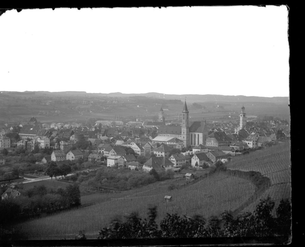 Blick auf die Stadt Ravensburg (Stadtmuseum Wangen CC BY-NC-SA)