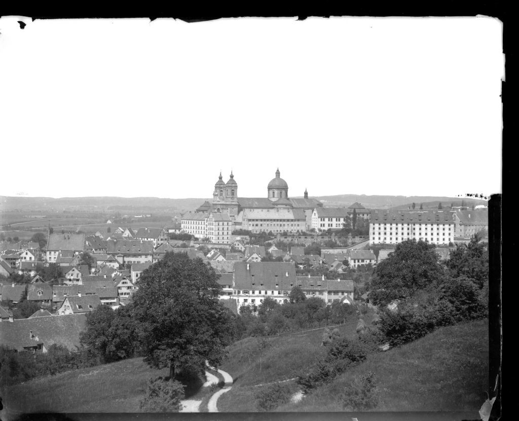 Blick auf die Stadt Weingarten (Stadtmuseum Wangen CC BY-NC-SA)