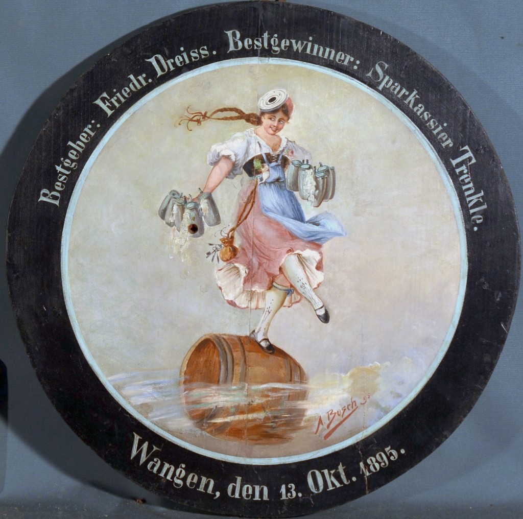 Schützenscheibe: Schützenliesel (Stadtmuseum Wangen CC BY-NC-SA)