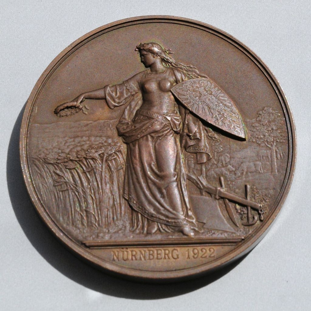 Preismedaille Nürnberg 1922 (Stadtmuseum Wangen CC BY-NC-SA)