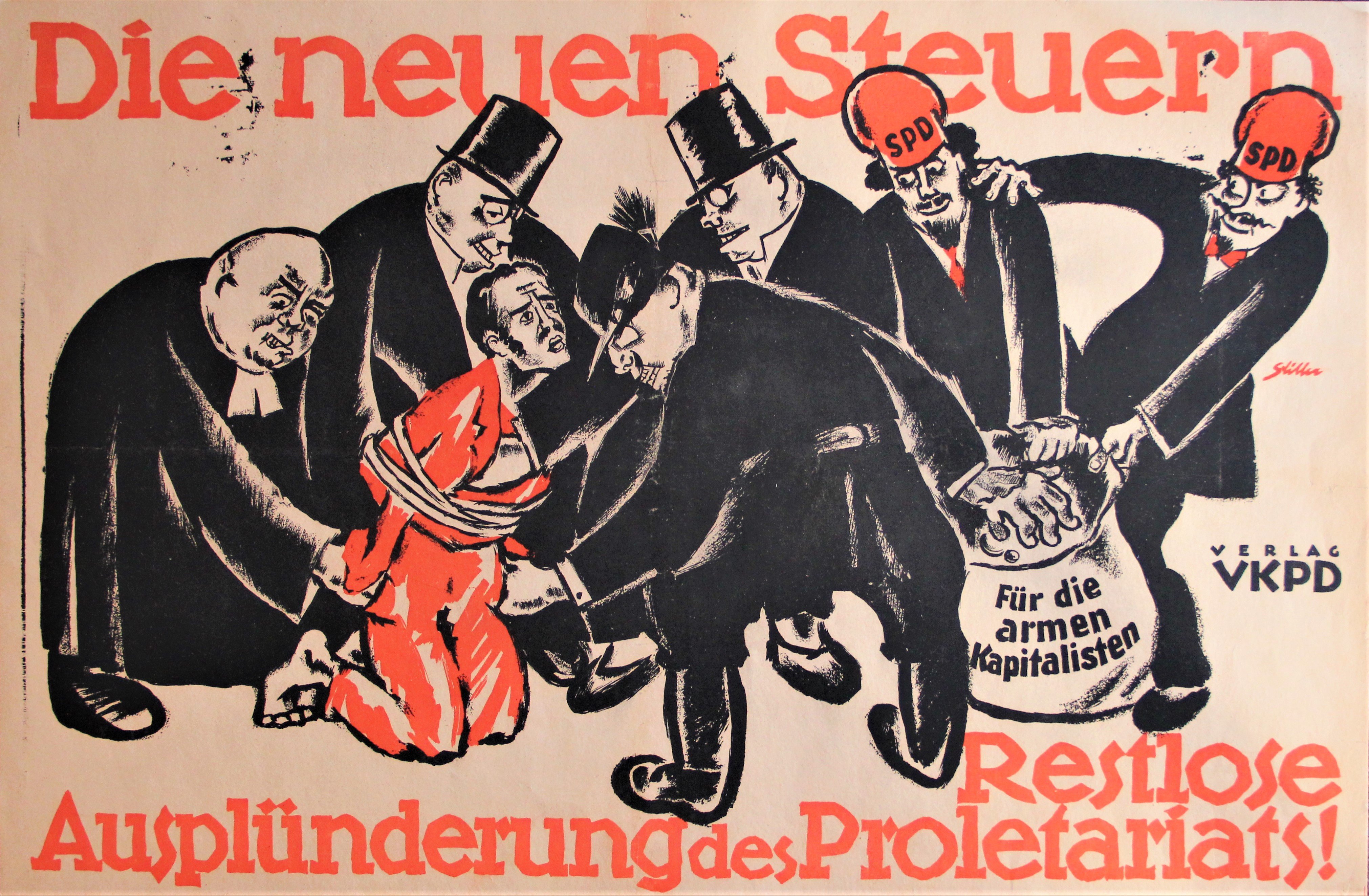 "Die neuen Steuern" (Stiftung Reichspräsident-Friedrich-Ebert-Gedenkstätte CC BY-NC-SA)
