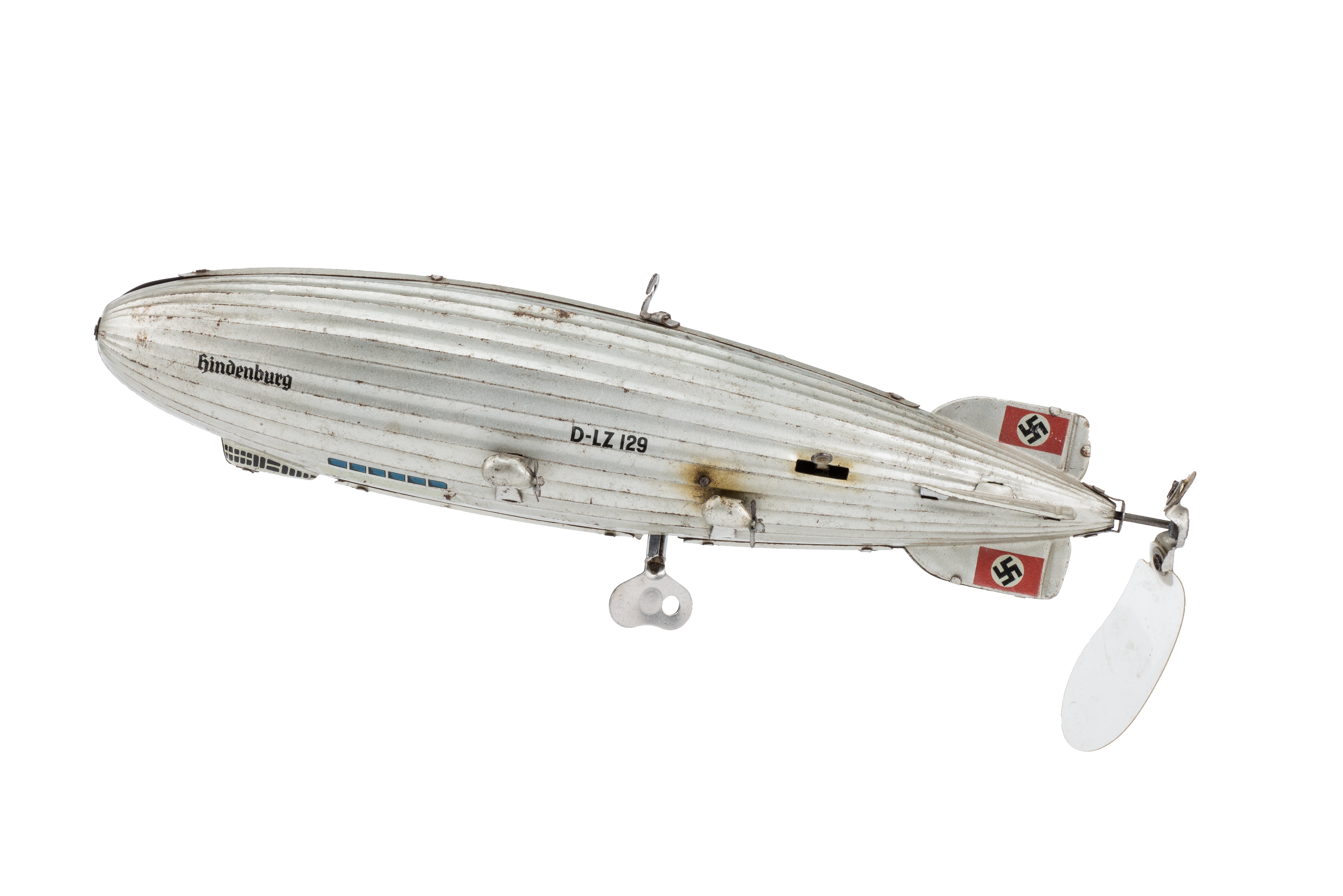 Spielzeug: LZ 129 „Hindenburg“ aus Blech (Zeppelin Museum Friedrichshafen GmbH CC BY-NC-SA)