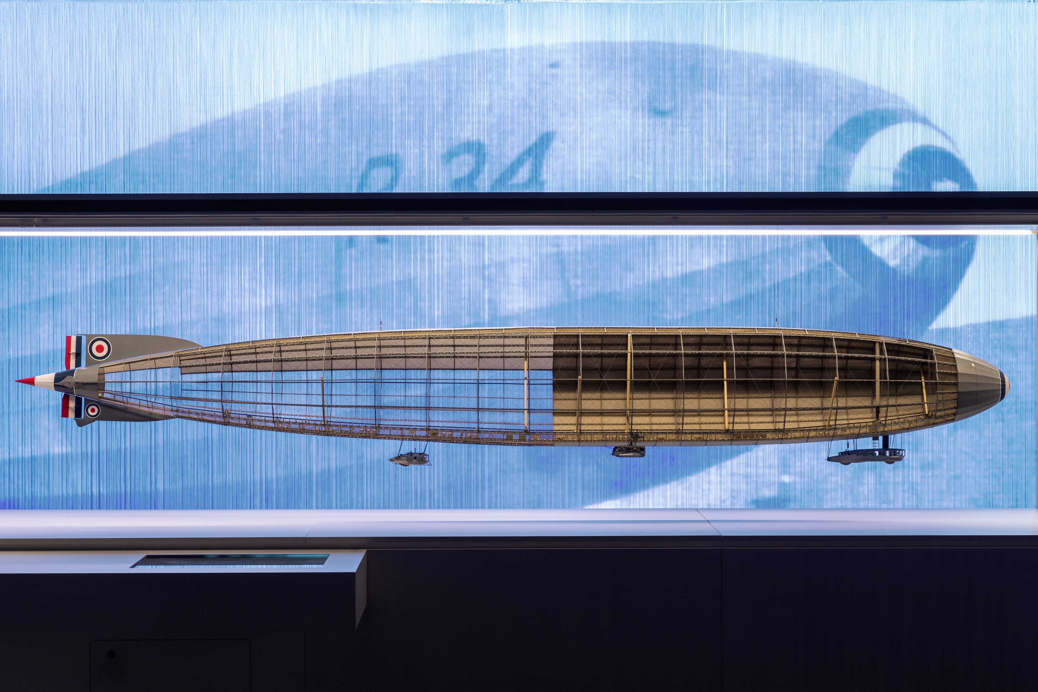 Modell: Transatlantik-Luftschiff R 34 von 1919 (Zeppelin Museum Friedrichshafen GmbH CC BY-ND)