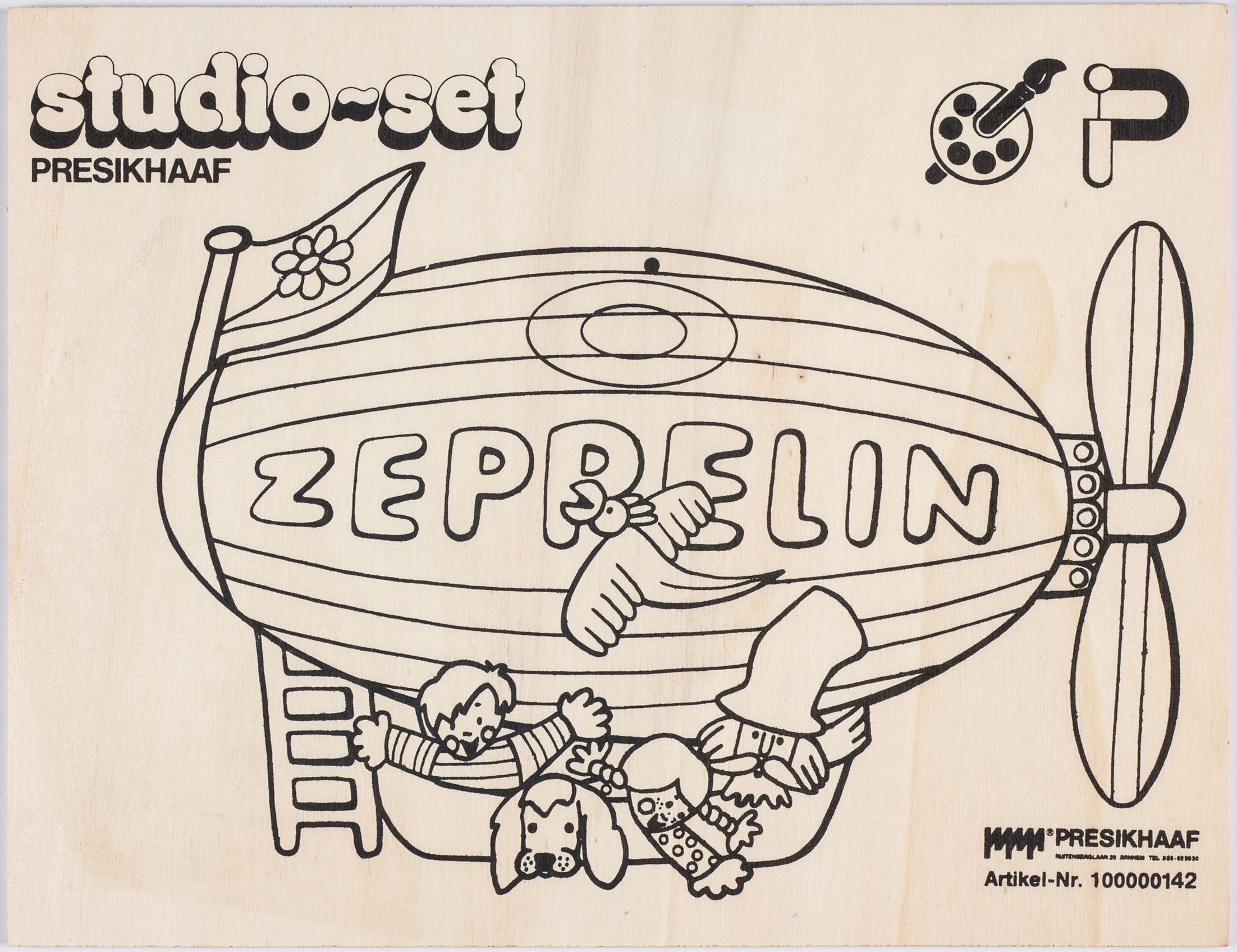 Laubsägevorlage in Form eines Luftschiffs (Zeppelin Museum Friedrichshafen GmbH CC BY-NC-SA)