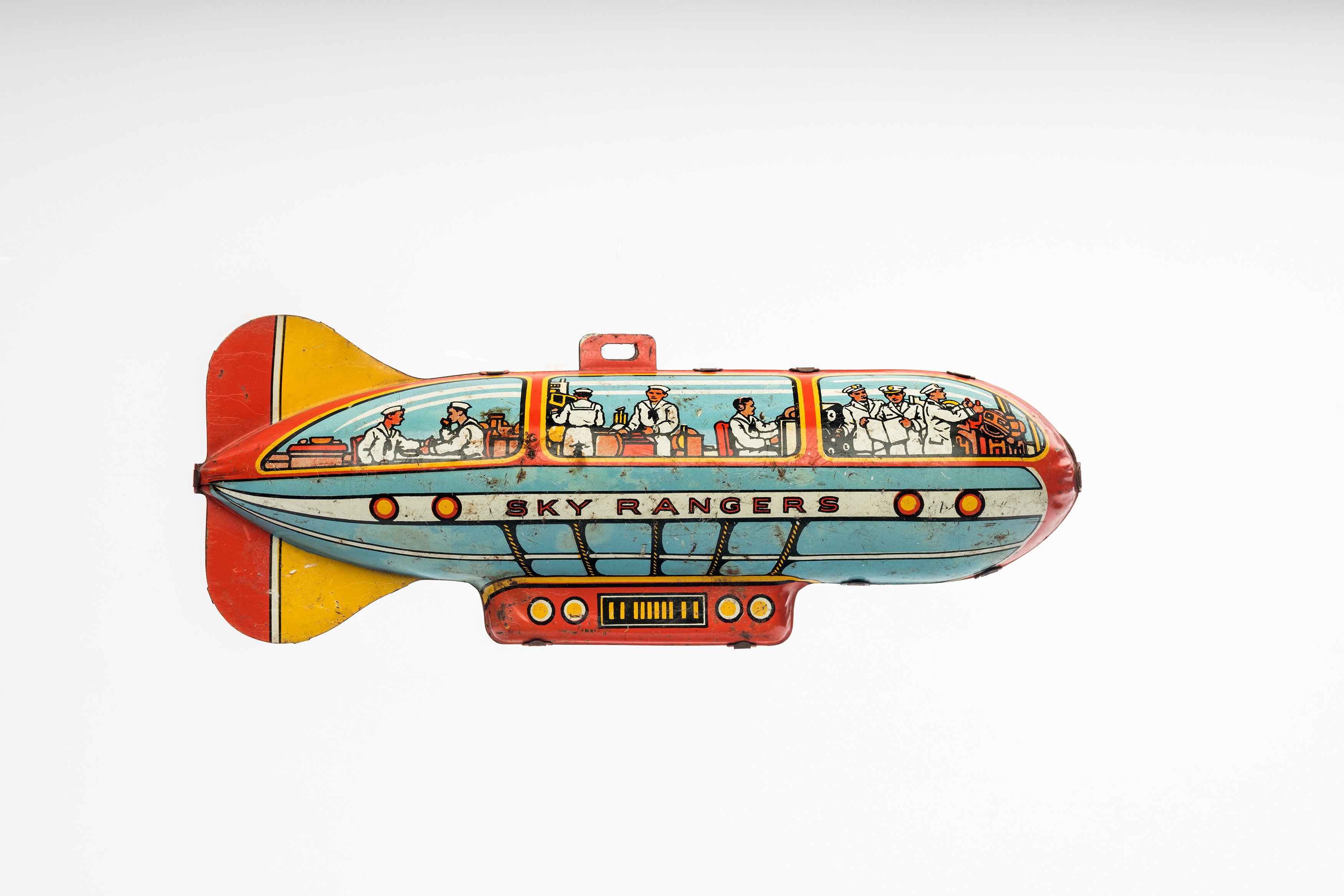 Blechspielzeug: Luftschiff "Sky Rangers" (Zeppelin Museum Friedrichshafen GmbH CC BY-ND)
