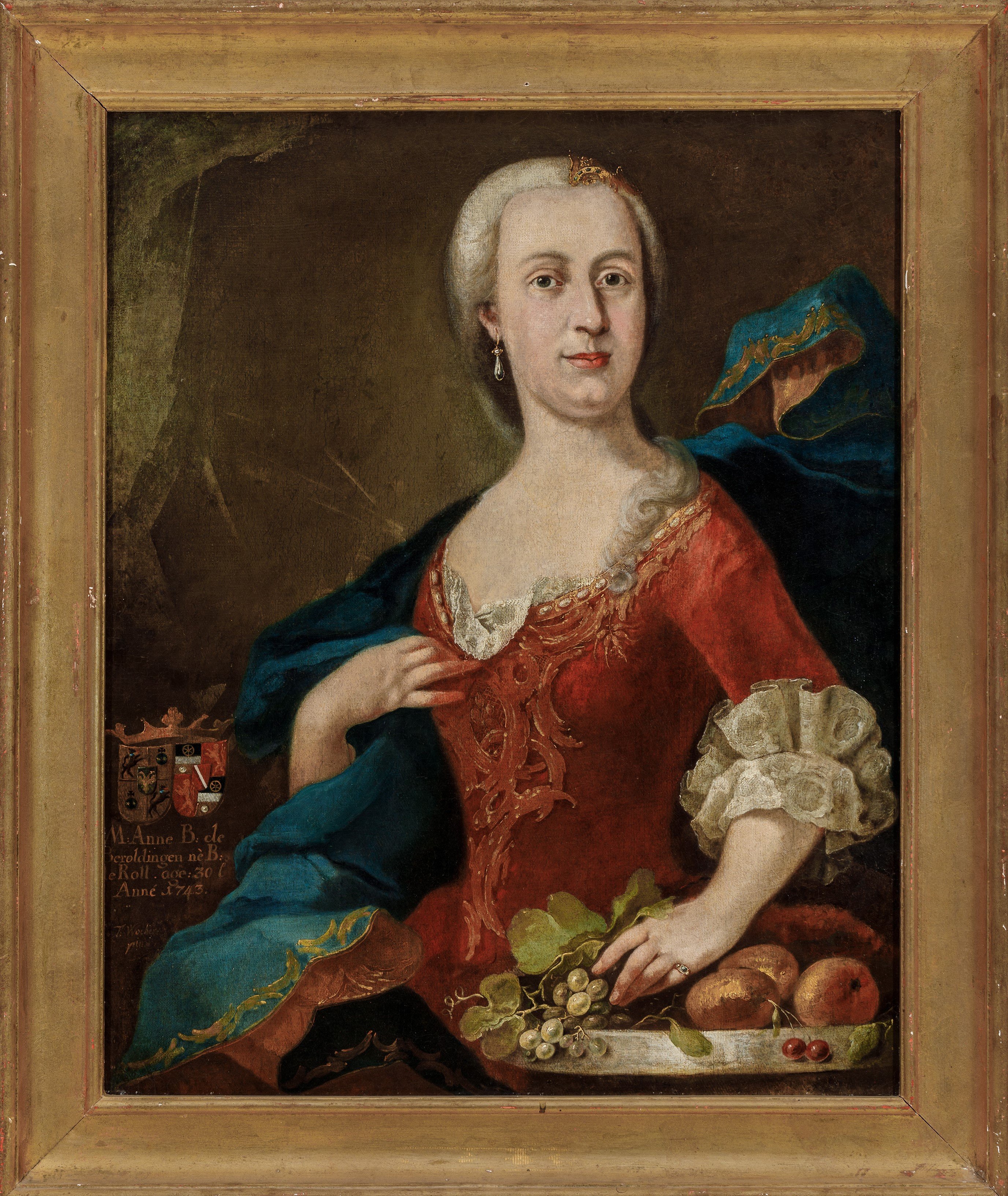 Tiberius Dominikus Wocher: Bildnis der Baronesse Anna B. von Beroldingen (Zeppelin Museum CC BY-ND)