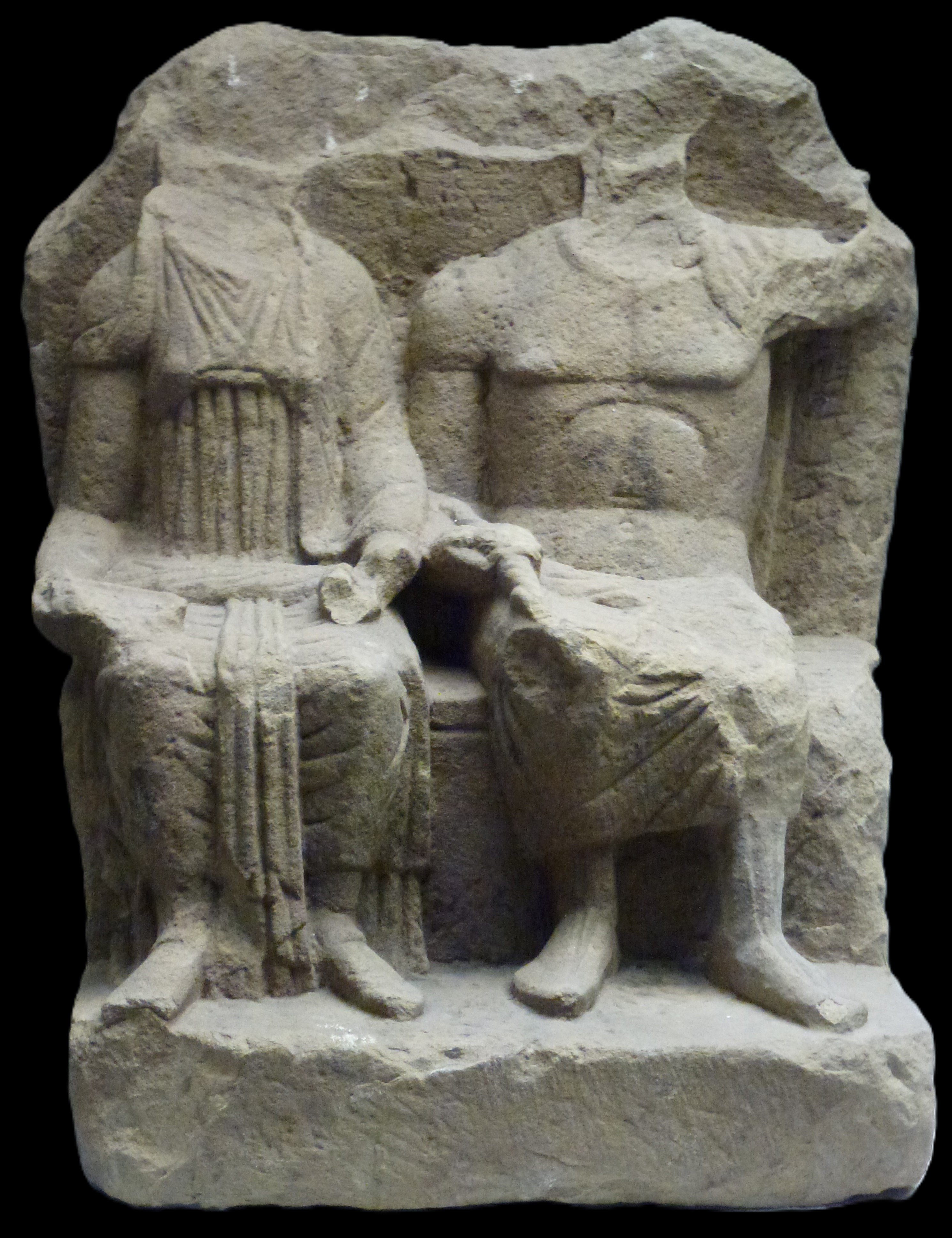 Das thronende Götterpaar Jupiter und Juno (Lobdengau-Museum Ladenburg CC BY-NC-SA)