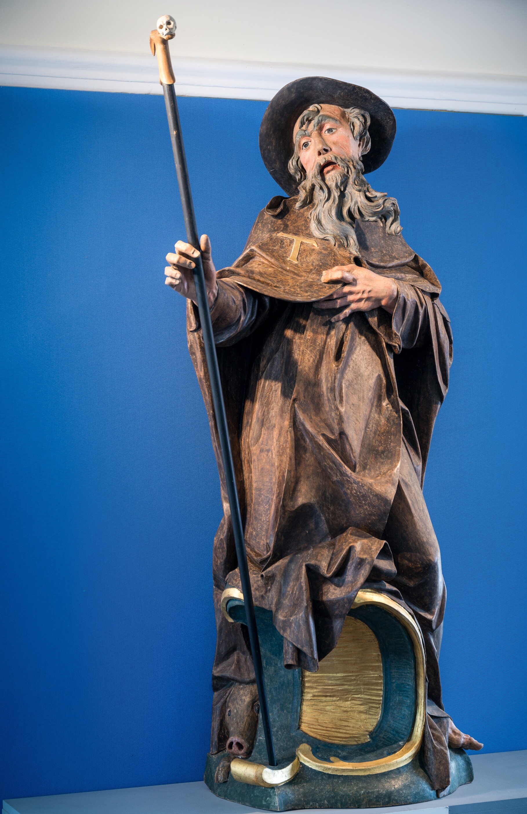 Statue des hl. Antonius von Koma (Lobdengau-Museum der Stadt Ladenburg CC BY-NC-SA)