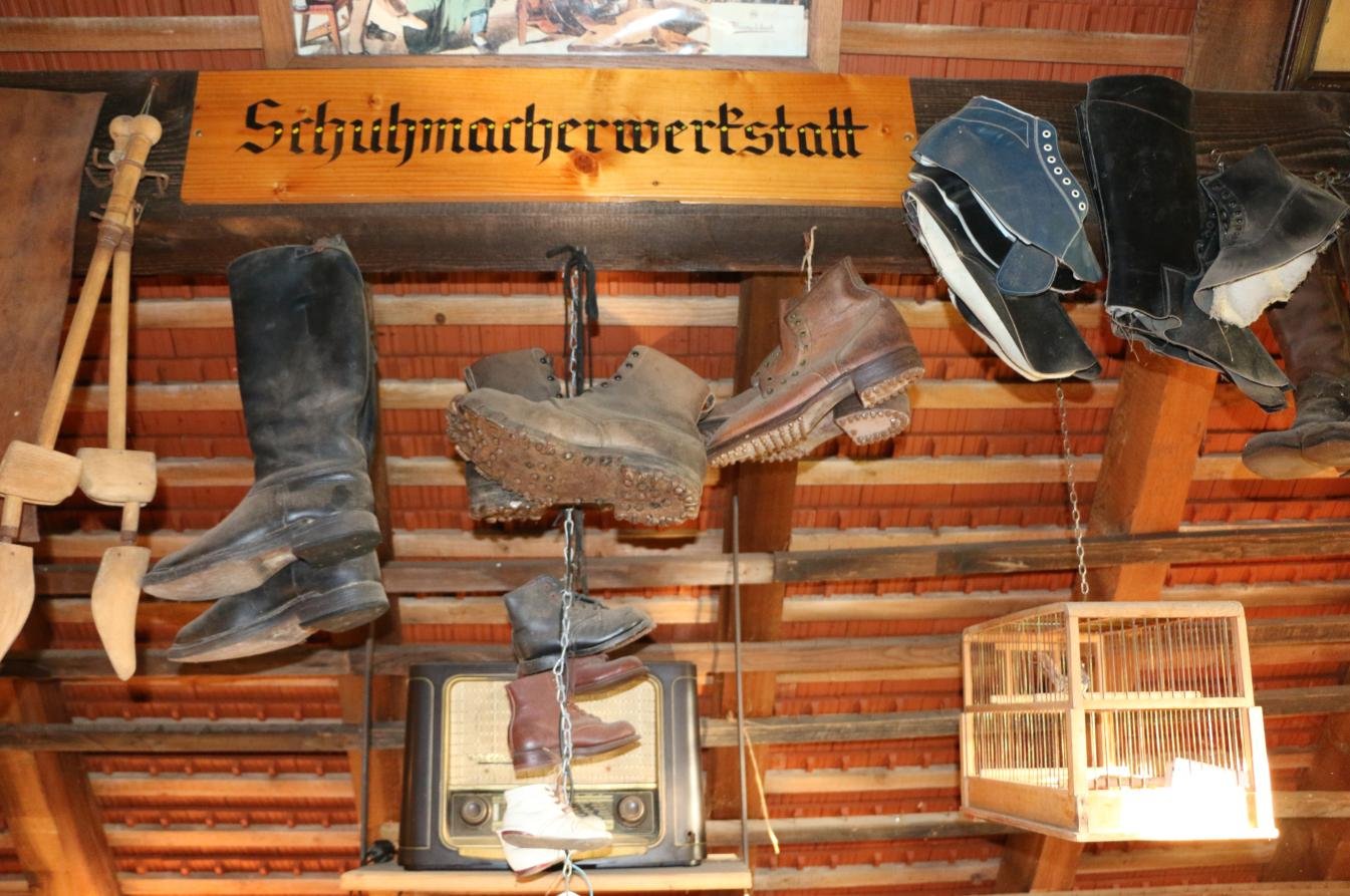 Schuhmacherwerkstatt (Hammerschmiede mit Bienen- und Heimatmuseum Reichenbach CC BY-NC-SA)