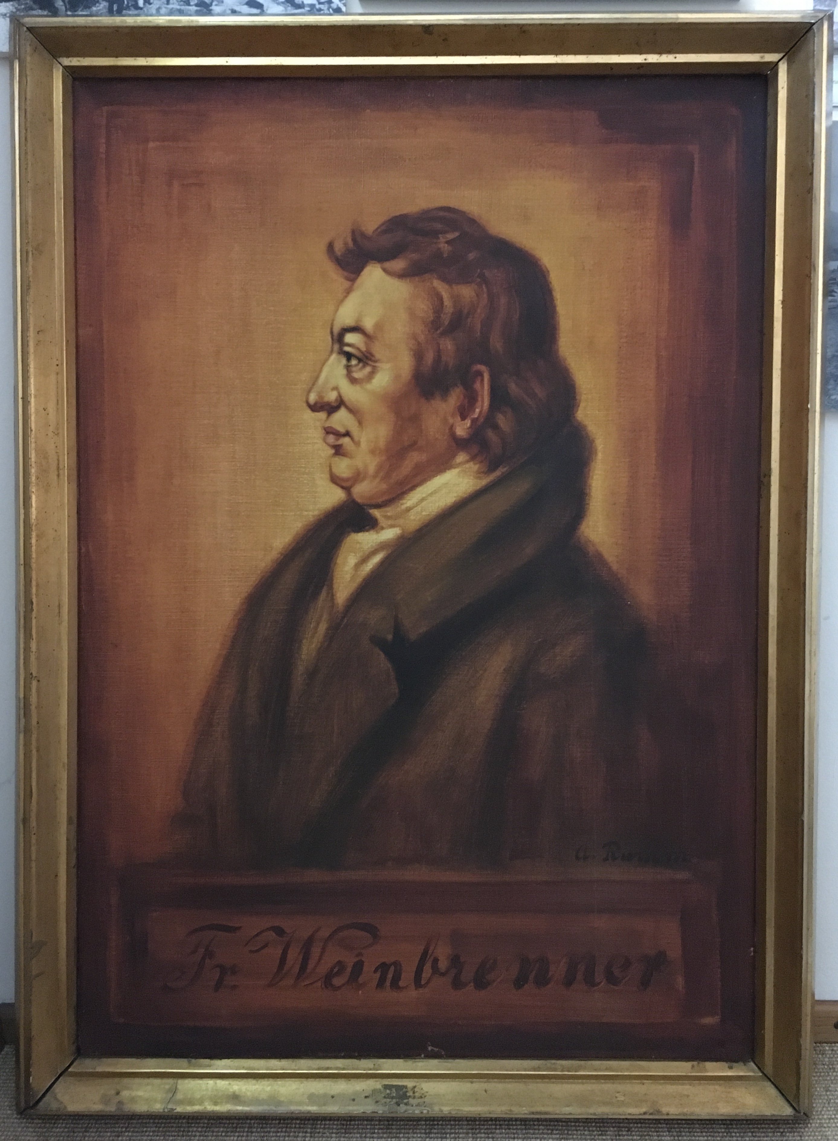 Porträt Friedrich Weinbrenner (Architekt) (Museum der Stadt Eberbach CC BY-NC-SA)