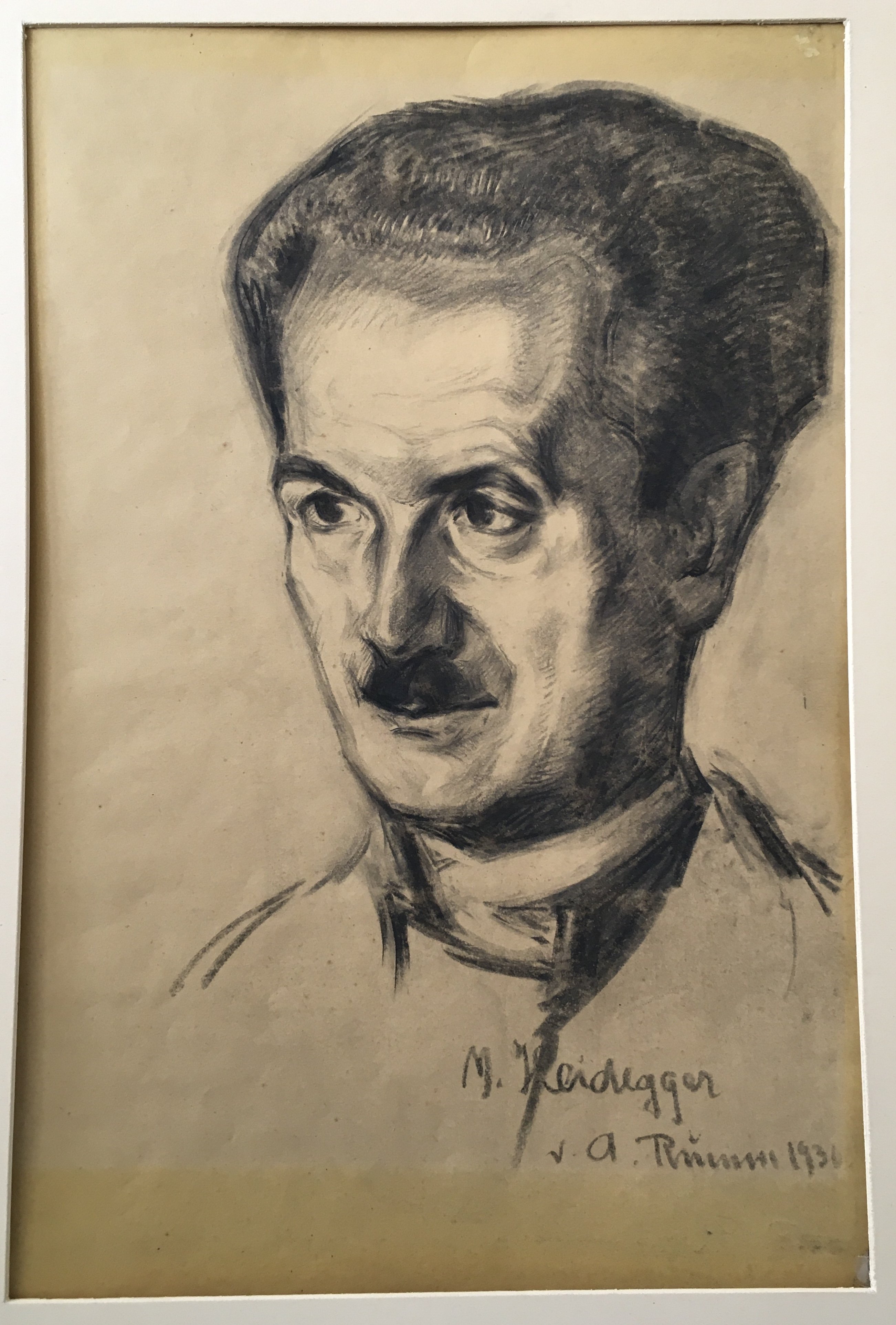 Portrait von Martin Heidegger durch August Rumm (Museum der Stadt Eberbach CC BY-NC-SA)