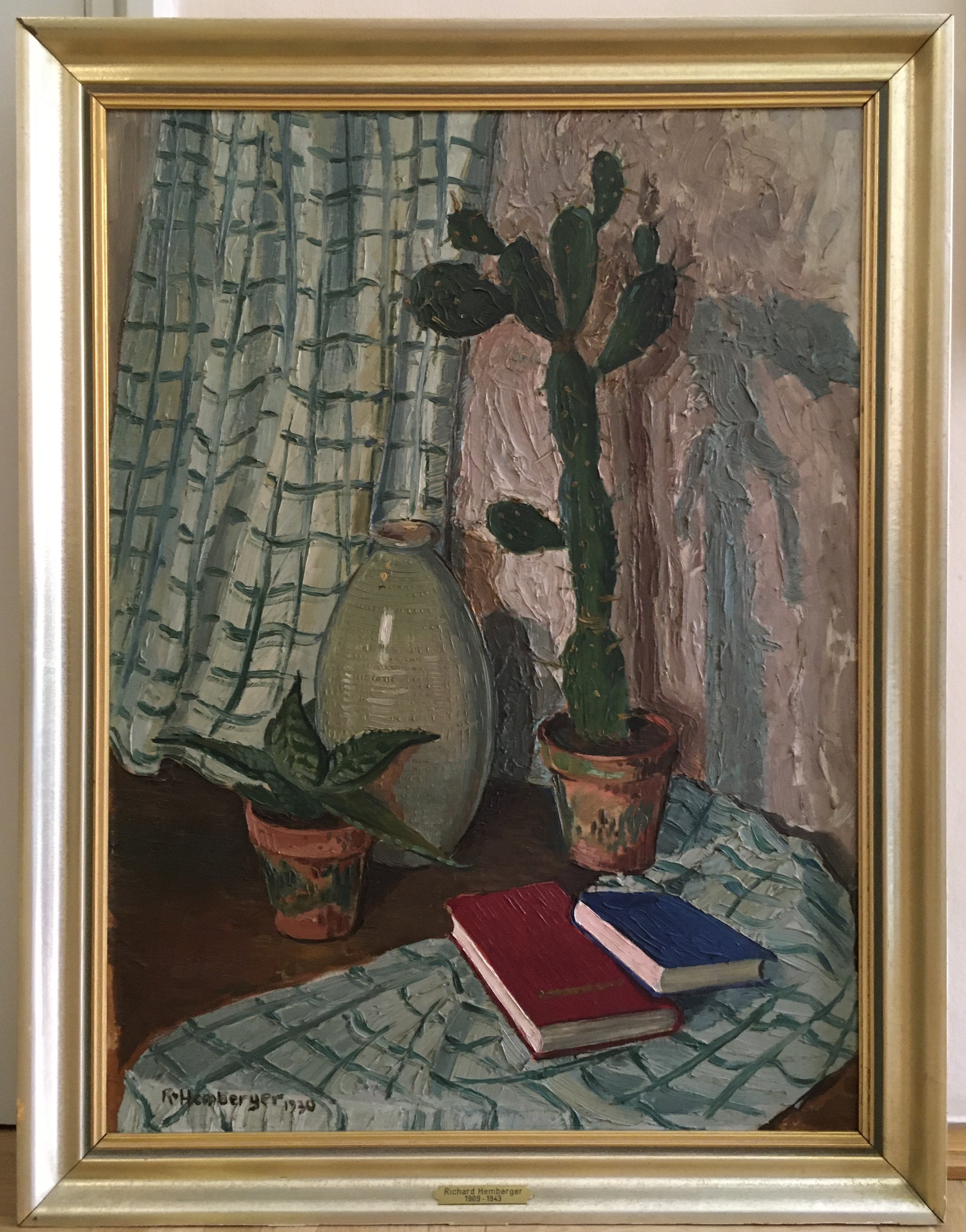 Stillleben mit Kaktus von Richard Hemberger (Museum der Stadt Eberbach CC BY-NC-SA)