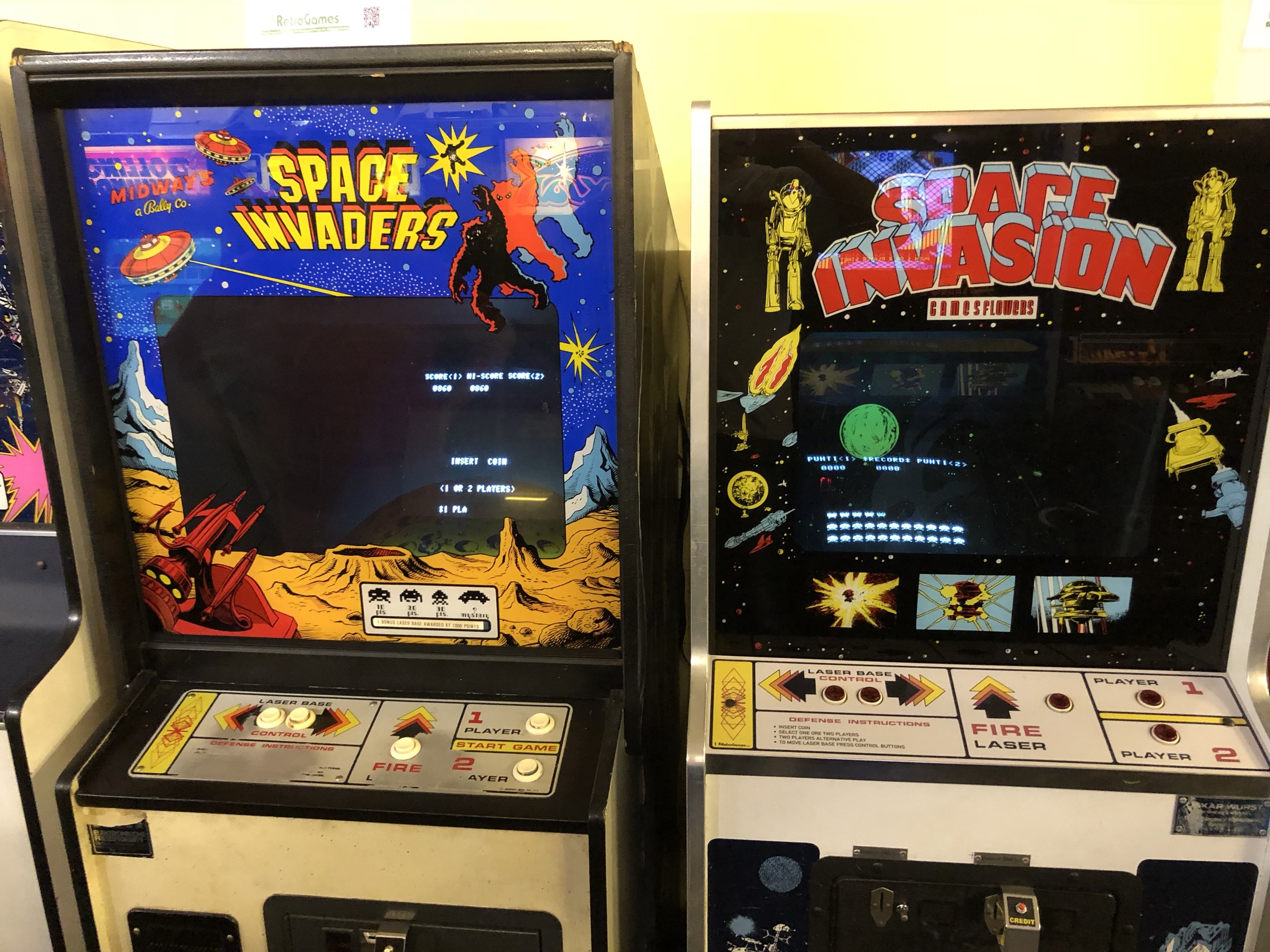 Space Invasion und Space Invaders (Museum RetroGames e. V. CC BY-NC-SA)