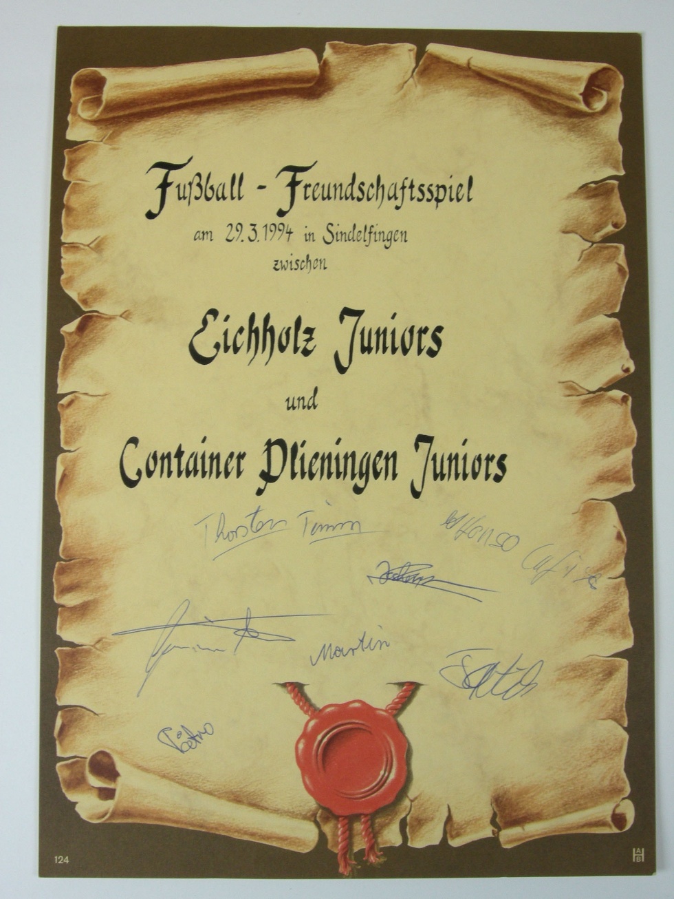 Fußball-Freundschaftsspiel (Stadtmuseum Stuttgart CC BY-NC-SA)