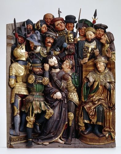 Passionsrelief mit Christus vor Pilatus (Landesmuseum Württemberg, Stuttgart CC BY-SA)