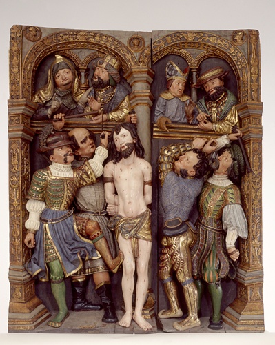 Passionsrelief mit der Geißelung Christi (Landesmuseum Württemberg, Stuttgart CC BY-SA)