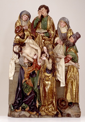 Passionsrelief mit der Grablege Christi (Landesmuseum Württemberg, Stuttgart CC BY-SA)