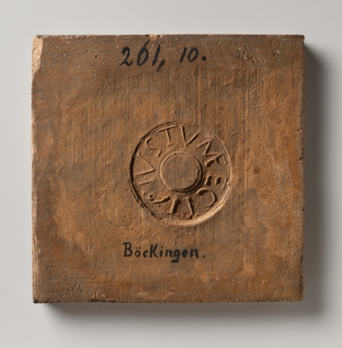 Ziegel mit Kontrollstempel (Landesmuseum Württemberg, Stuttgart CC BY-SA)
